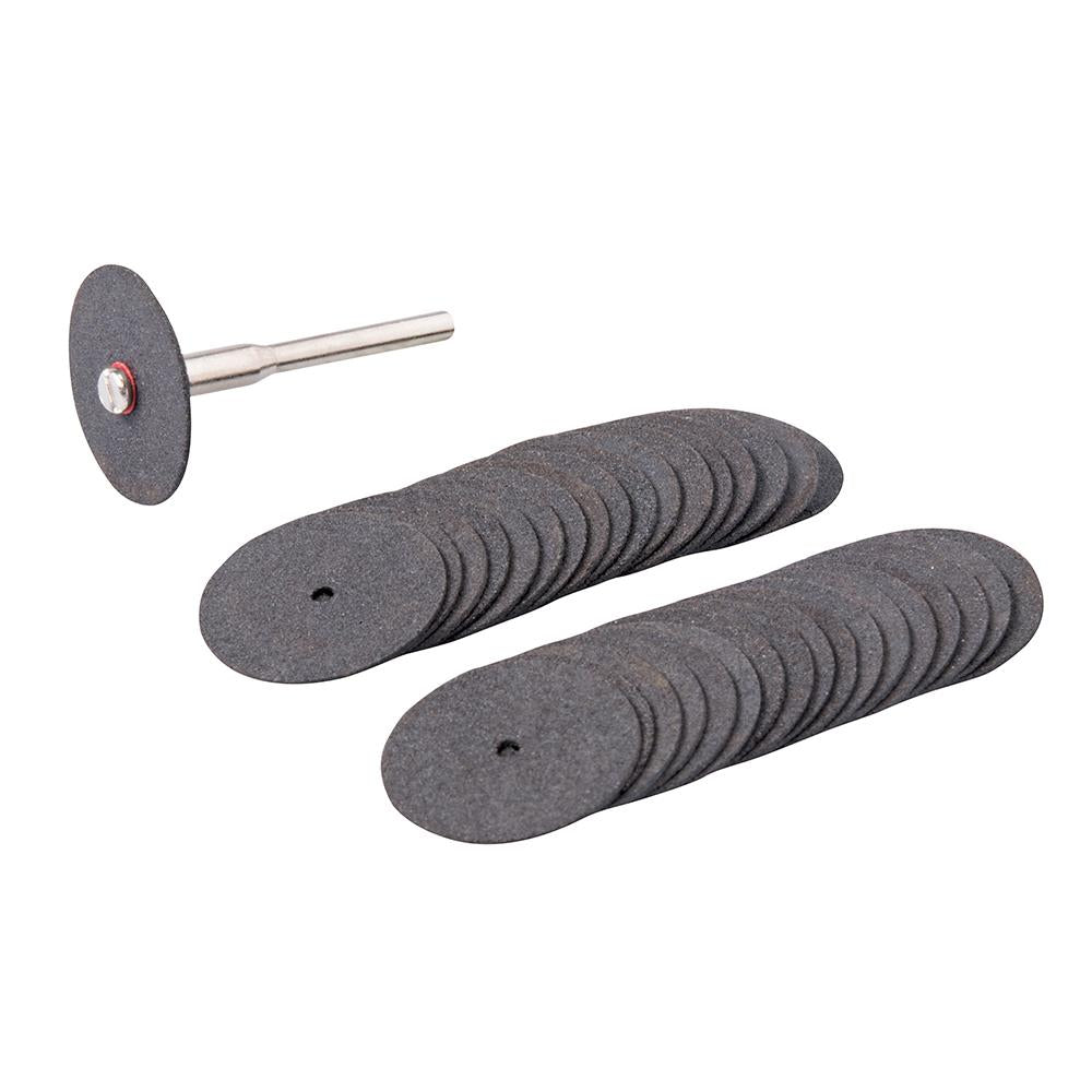 Silverline 36 Piece Rotary Cutting Tool Disc Set 22mm Diameter Resin Hobby Multi Drill