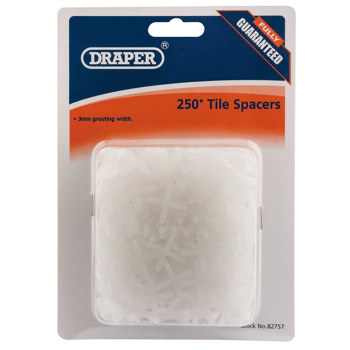 Draper Tile Spacers 3mm (Approx 250) 82757 White Rose Tools