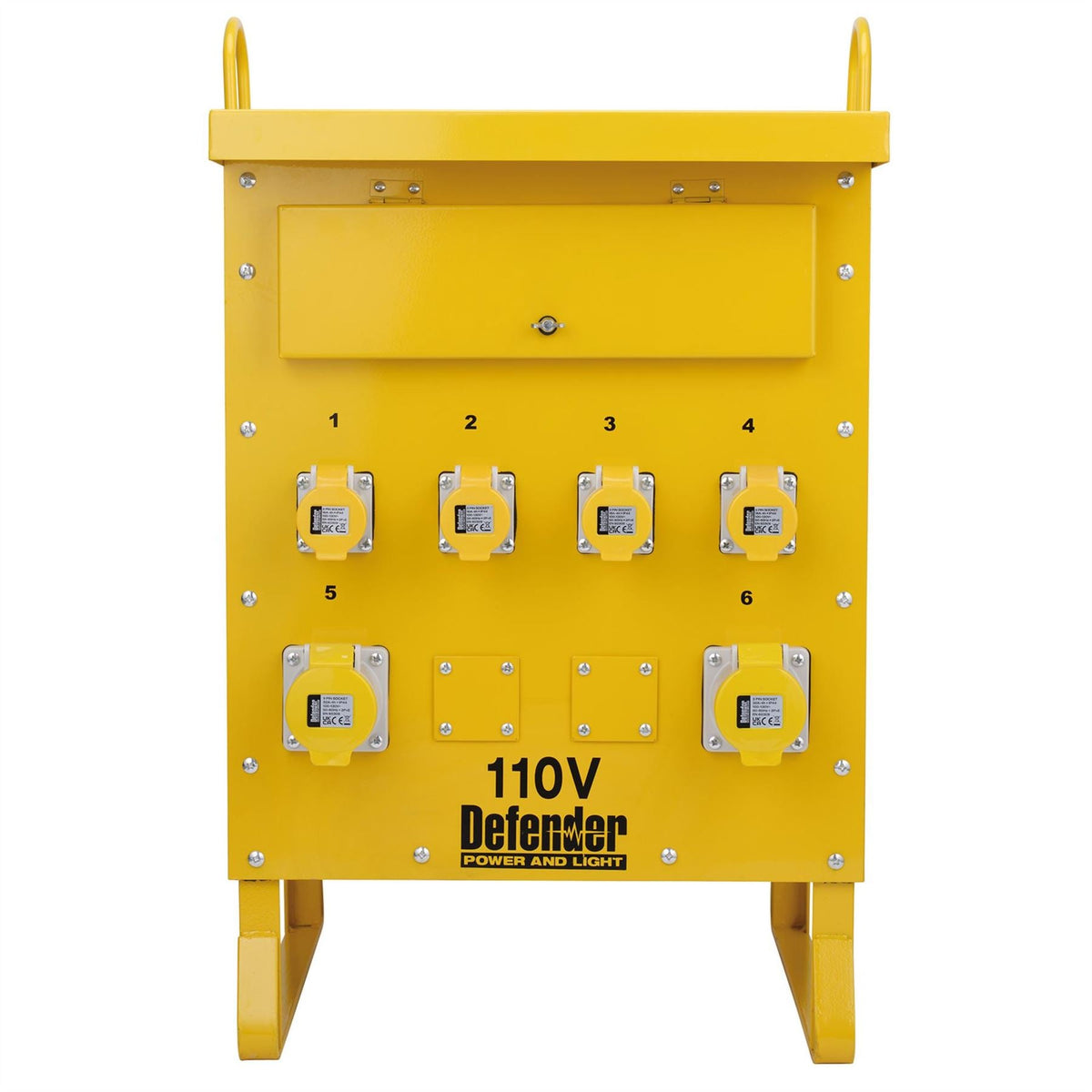 Defender ZE210027 110V 10kVA 3-Phase Transformer 16A/32A 34886 White Rose Tools