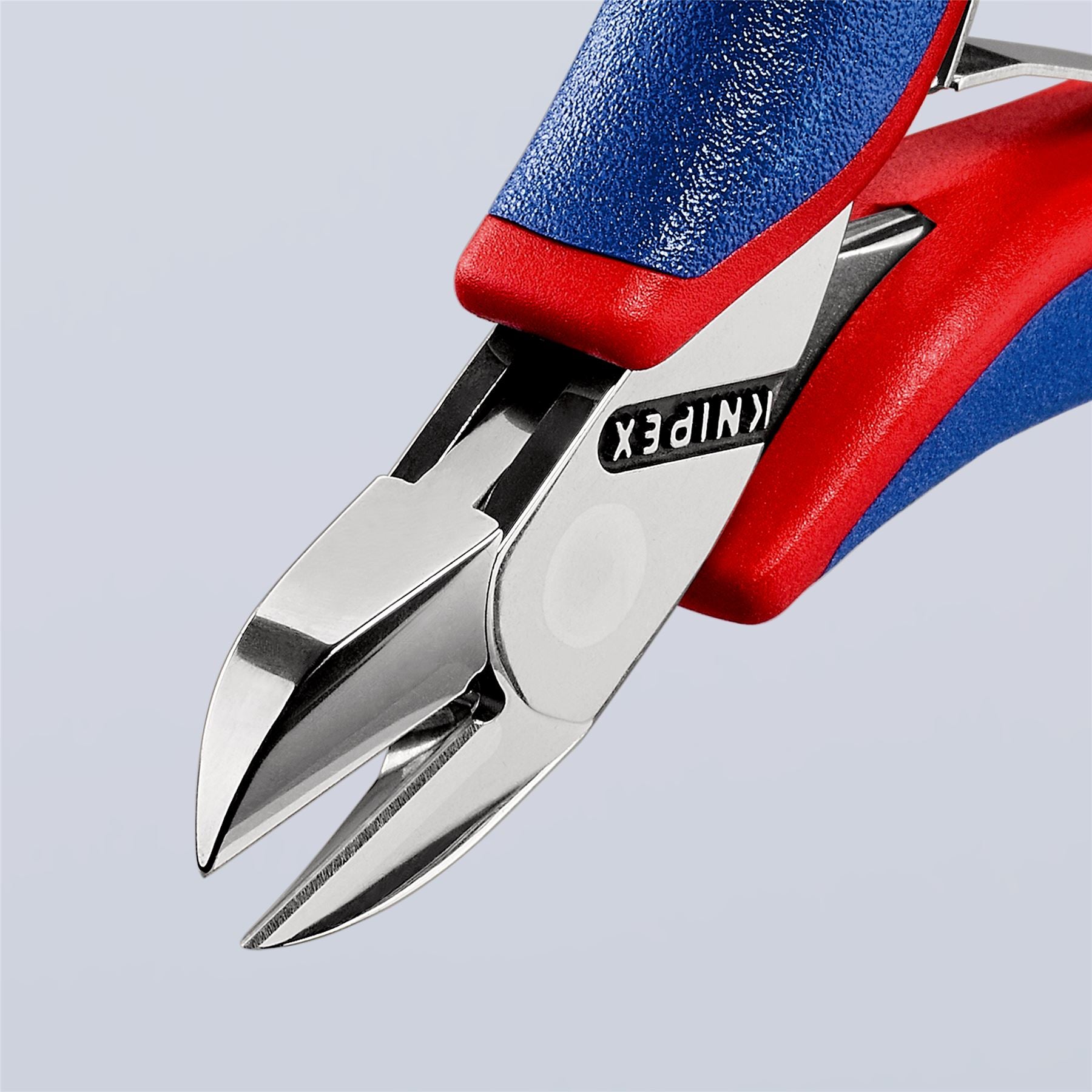 KNIPEX Electronics Diagonal Cutter Pliers with Carbide Cutting Edges 115mm Multi Component Grips 77 02 115