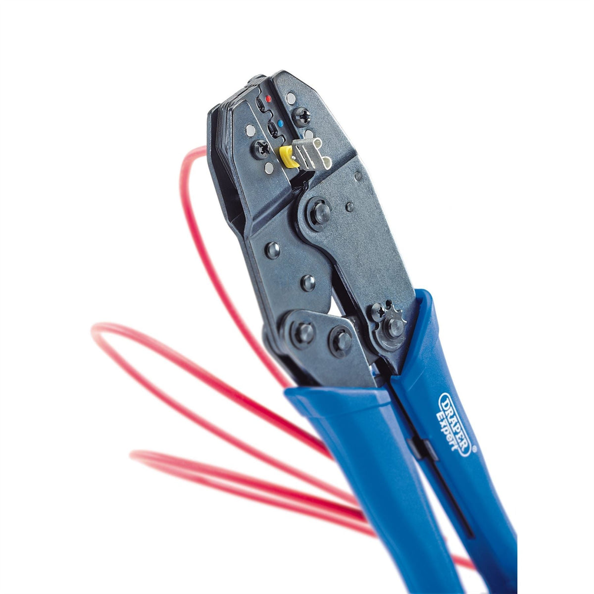 Draper Expert Ratchet Action Terminal Crimping Tool 220mm 35574 White Rose Tools