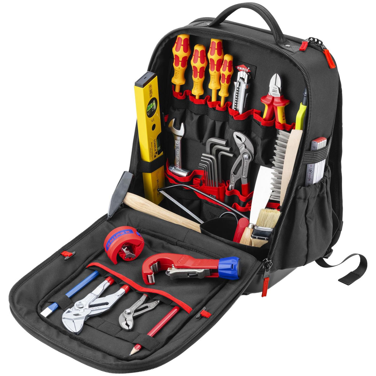 KNIPEX Tool Backpack Modular X15 Plumbing Kit Bag 24 Pieces 00 21 51 HK S White Rose Tools