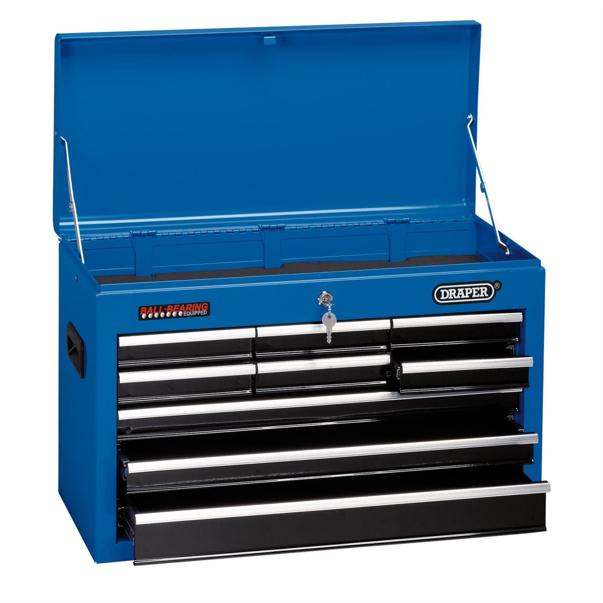 Draper Tool Chest 9 Drawer 26" Blue 14910 White Rose Tools