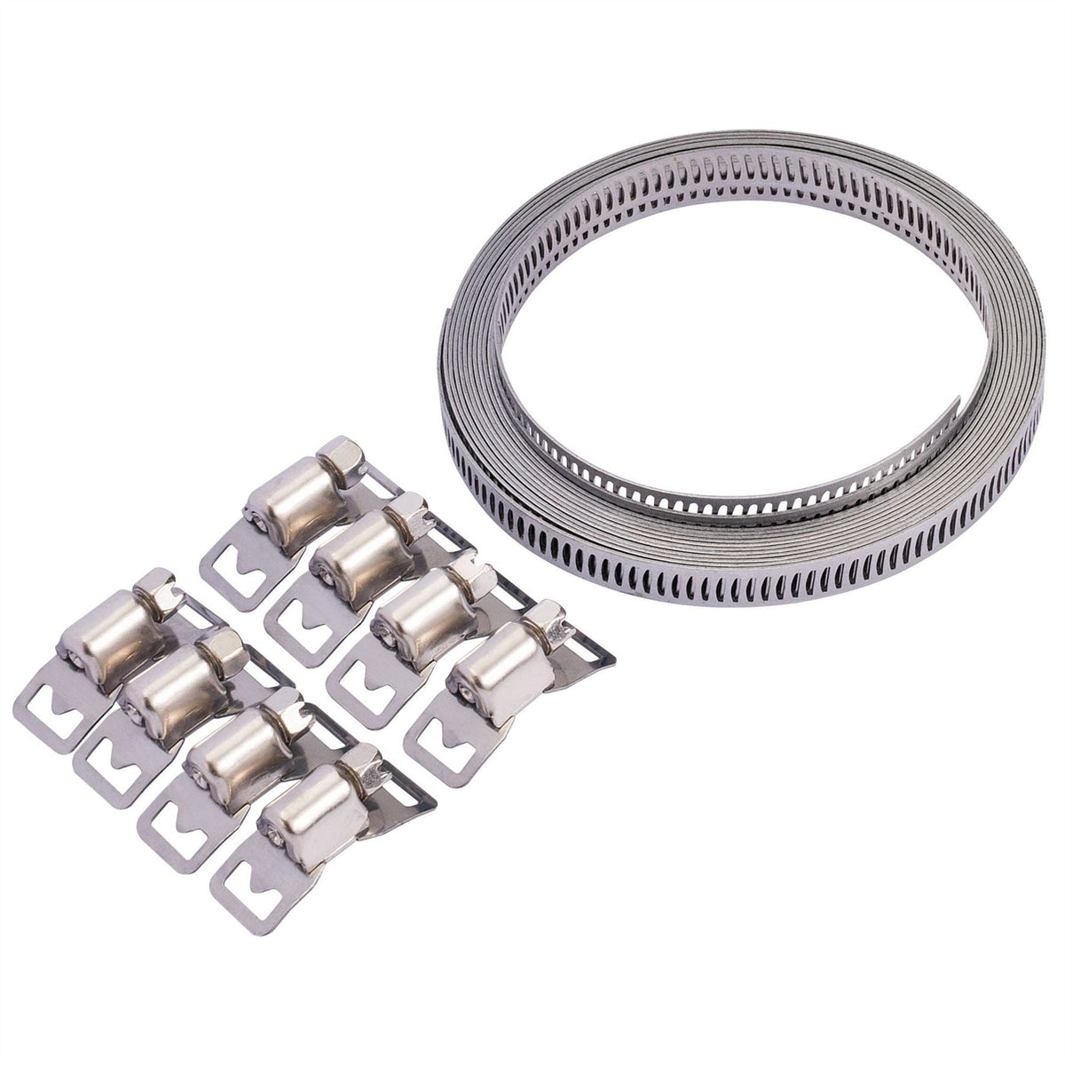 Draper Wide Hose Clamp Set 8mm 55591 White Rose Tools