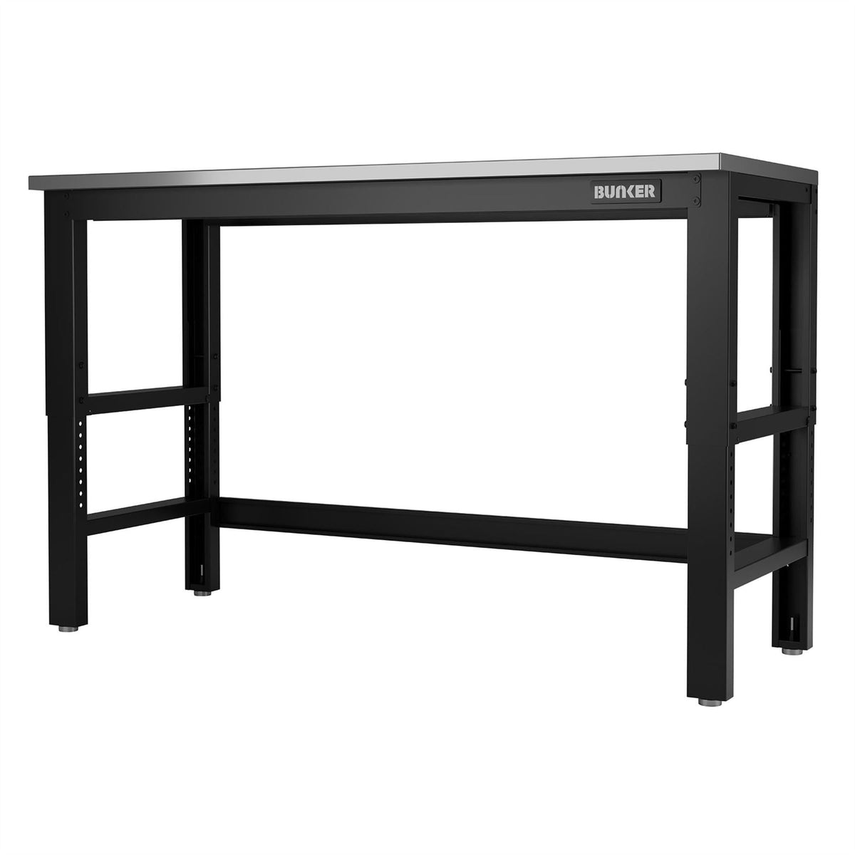 BUNKER Workbench with Stainless Steel Worktop 1550mm 27415 White Rose Tools