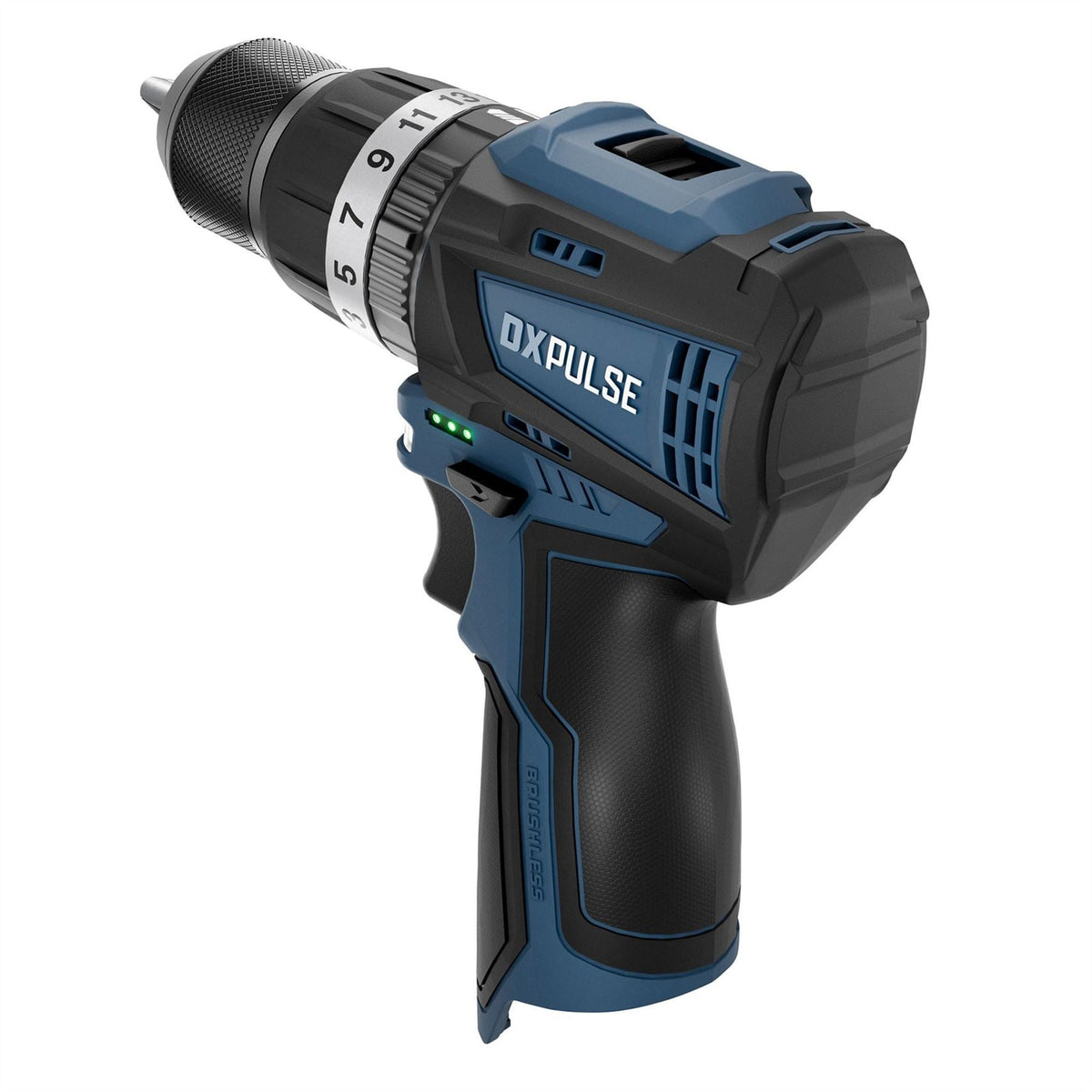 Draper DXPULSE 12V Brushless Combi Drill (Sold Bare) 27761 White Rose Tools