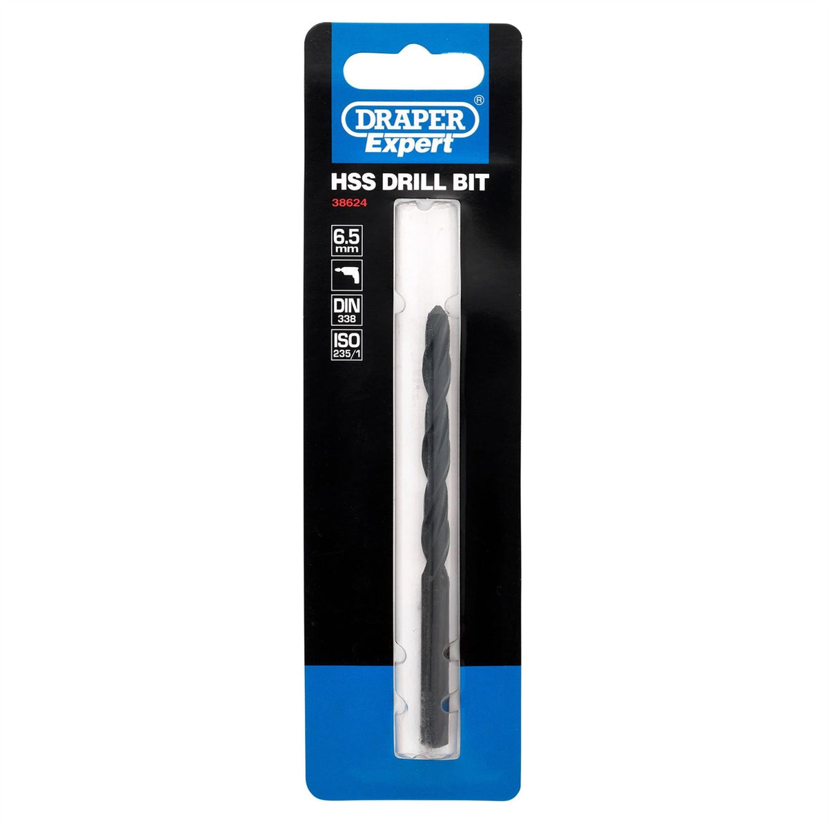 Draper Expert HSS Drill Bit 6.5 x 101mm 38624 White Rose Tools