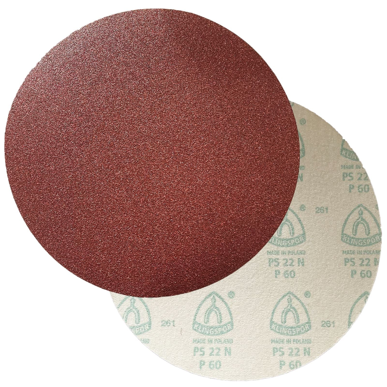 Klingspor Sanding Discs Hook and Loop 300mm PS22K Aluminium Oxide No Hole Pattern