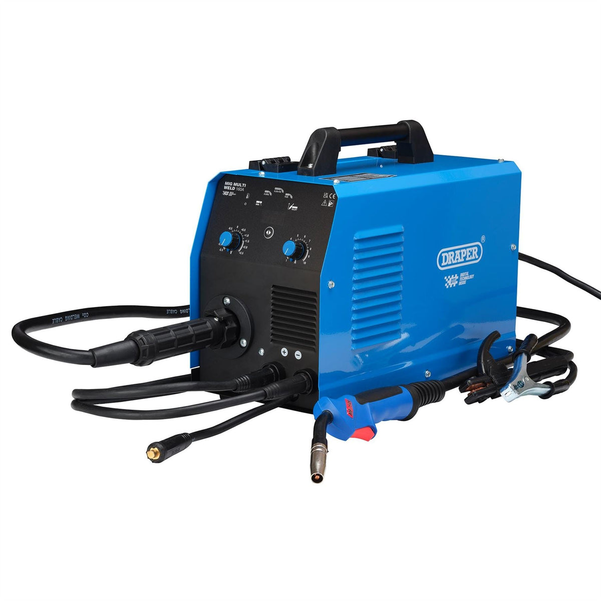 Draper Gas/Gasless MIG Inverter Multi-Welder Dti 160A 70047 White Rose Tools