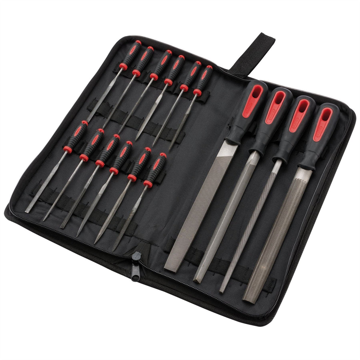 Draper Redline® File Set (16 Piece) 68904 White Rose Tools