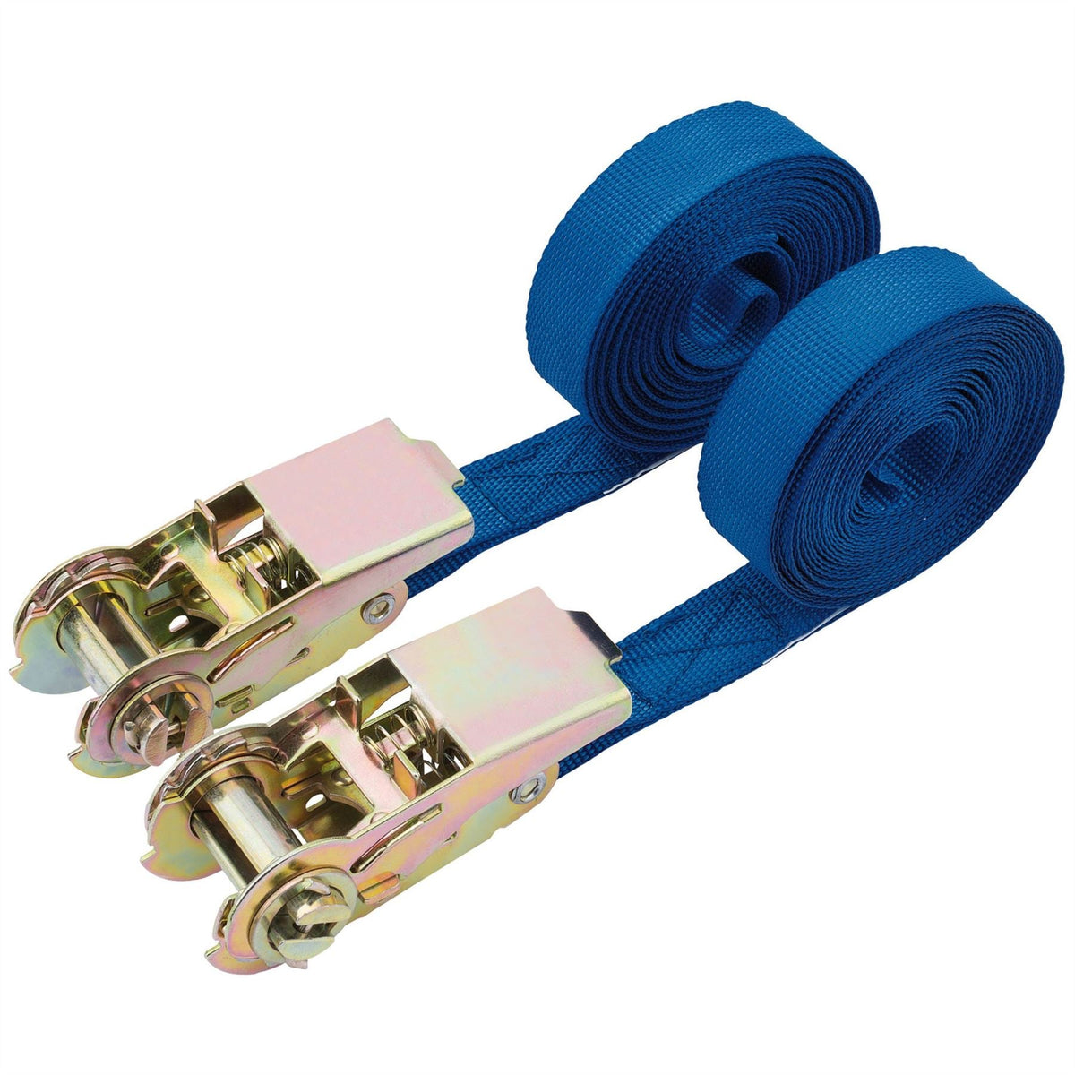 Draper Ratcheting Tie Down Straps 4.5m x 25mm 250kg (2 Piece) 60966 White Rose Tools