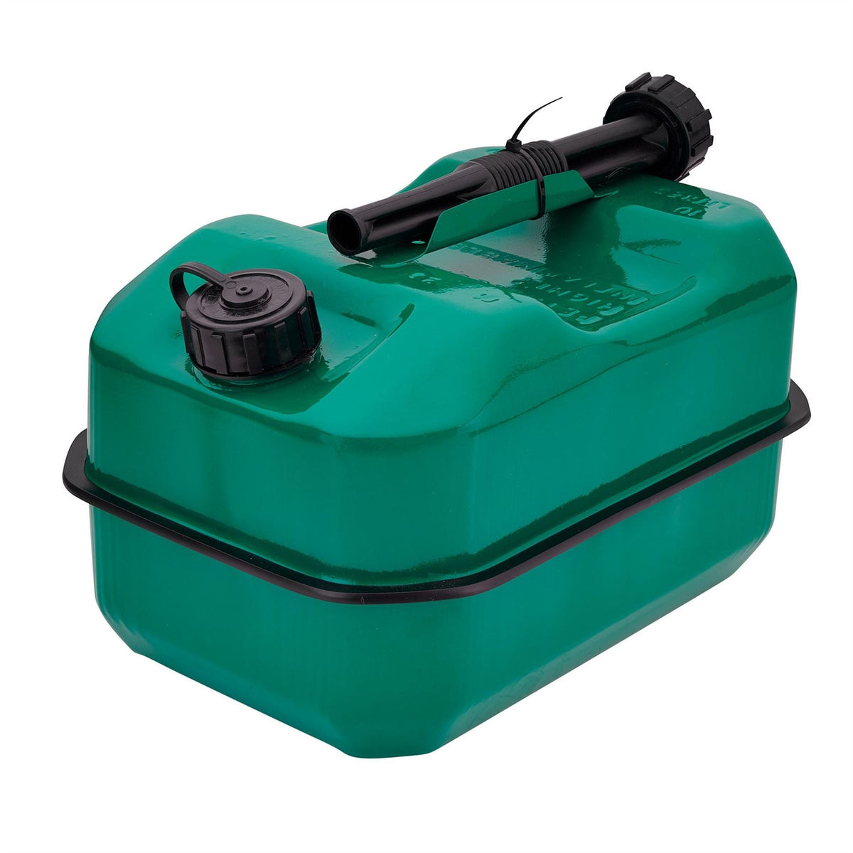 Draper Flat Steel Fuel Can 10L Green 31791 White Rose Tools