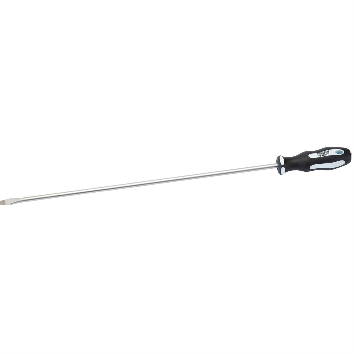 Draper Expert Plain Slot Extra Long Reach Soft Grip Screwdriver 8 x 450mm 63592 White Rose Tools