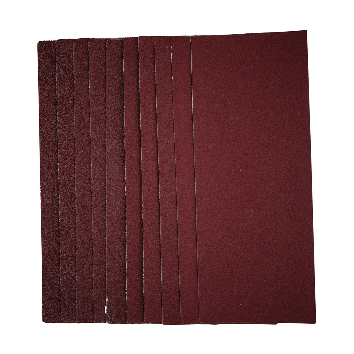 Draper 1/3 Sanding Sheets 93 x 230mm Assorted Grit (Pack of 10) 55753 White Rose Tools