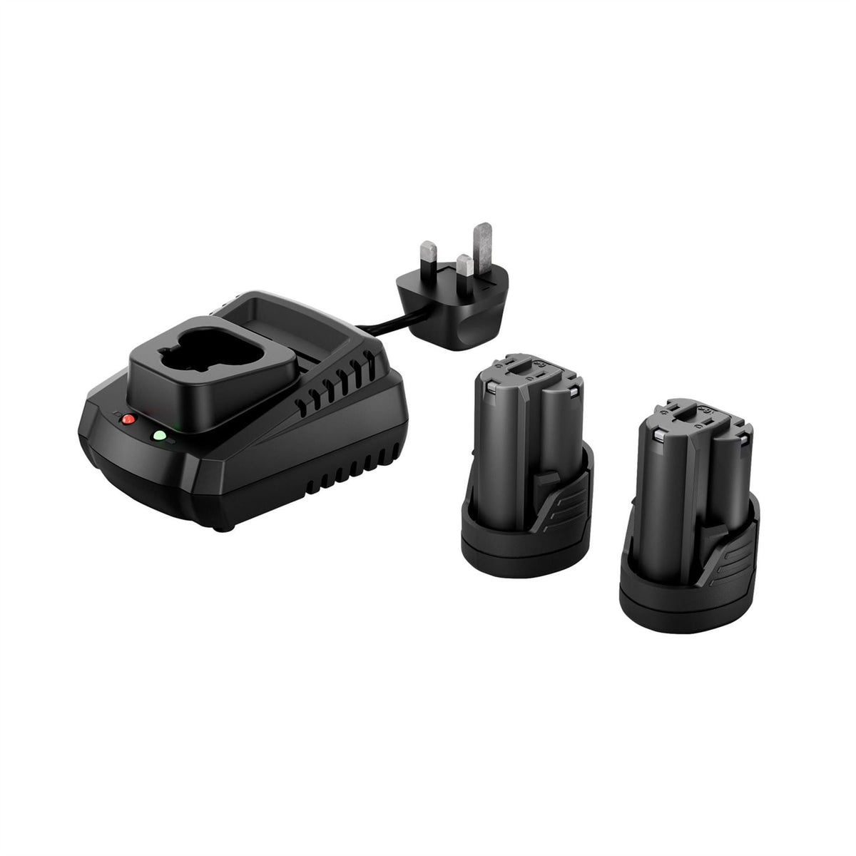 Draper DXPULSE 12V Brushless Combi Drill Kit 2 x 2.0Ah Batteries 1 x Charger 27879 White Rose Tools