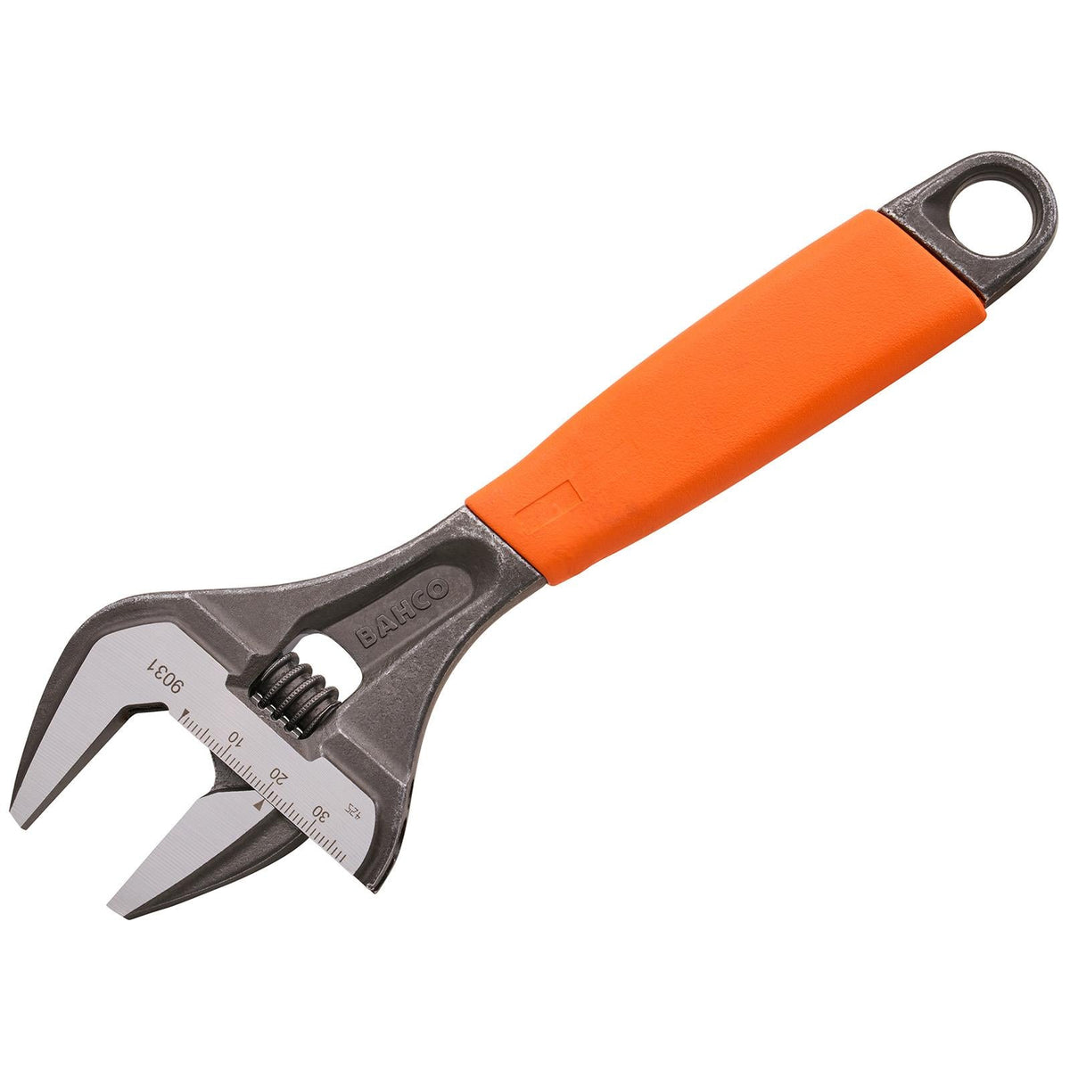 Bahco 200mm (8in) Black ERGO Adjustable Wrench 9031P White Rose Tools