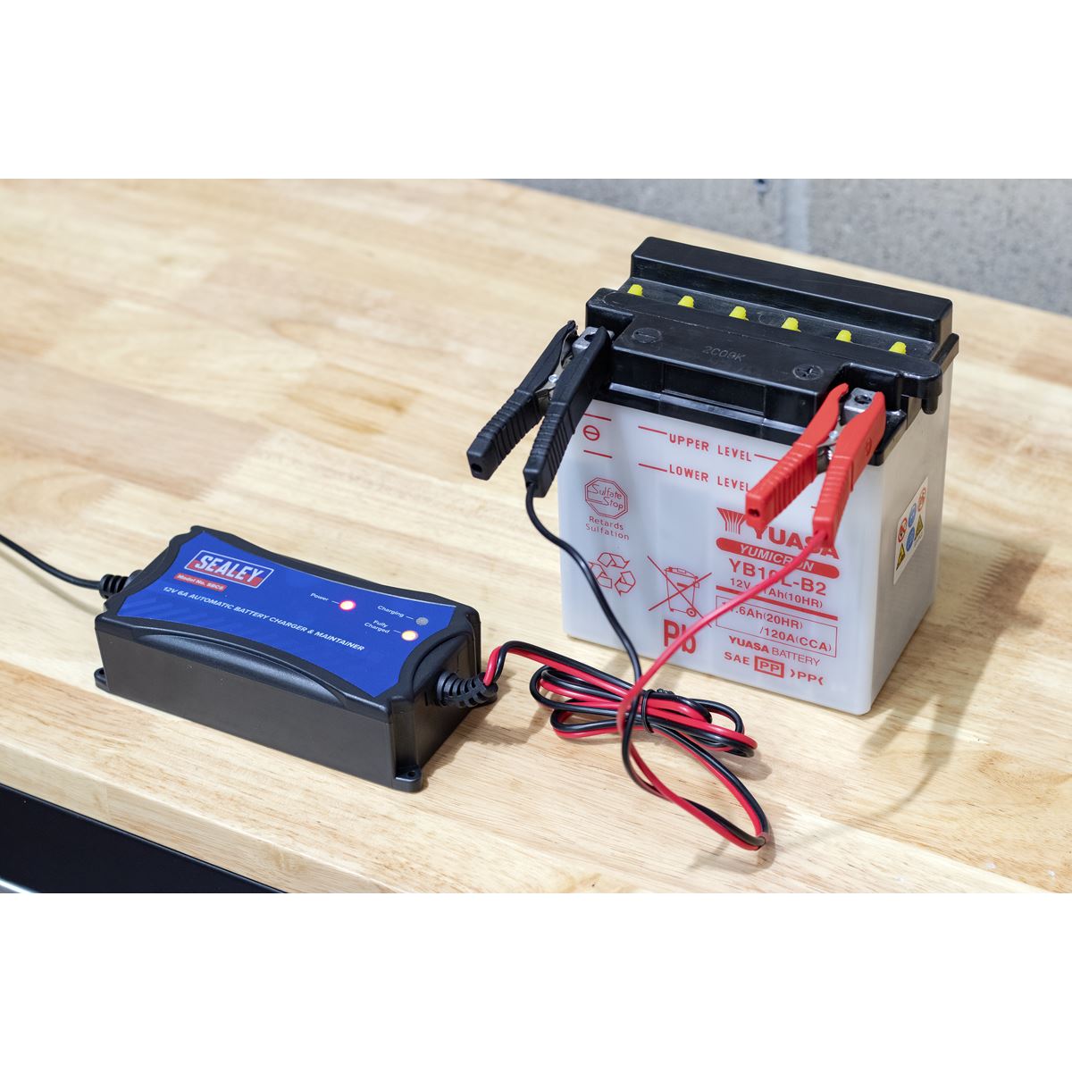 Sealey Battery Maintainer Charger 12V 6A Fully Automatic