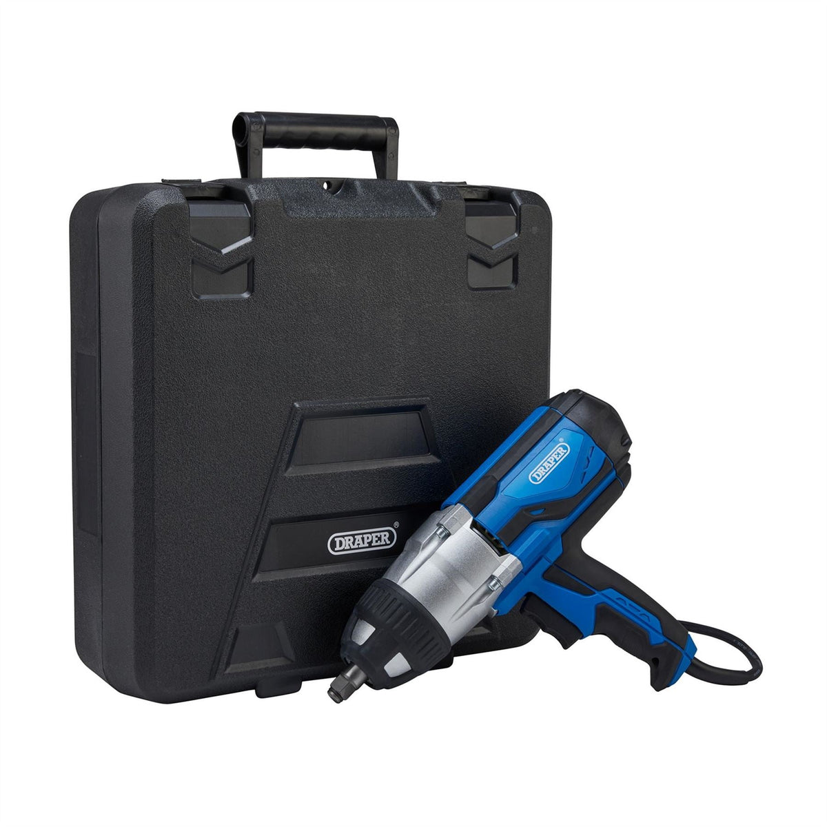 Draper 230V Impact Wrench Kit 1/2" Sq.Dr. 480Nm 4 x Impact Sockets 82994 White Rose Tools