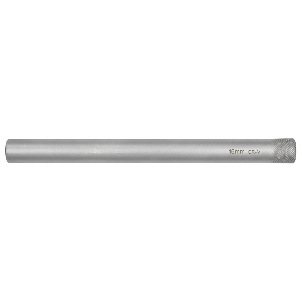 Sealey Spark Plug Socket 16mm 3/8"Sq 12-Point Magnetic Drive 250mm Long