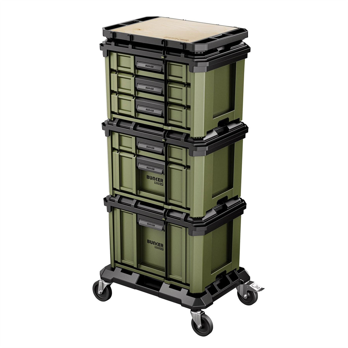 BUNKER Load-Up Drawer Stacking System (5 Piece) 32261 White Rose Tools