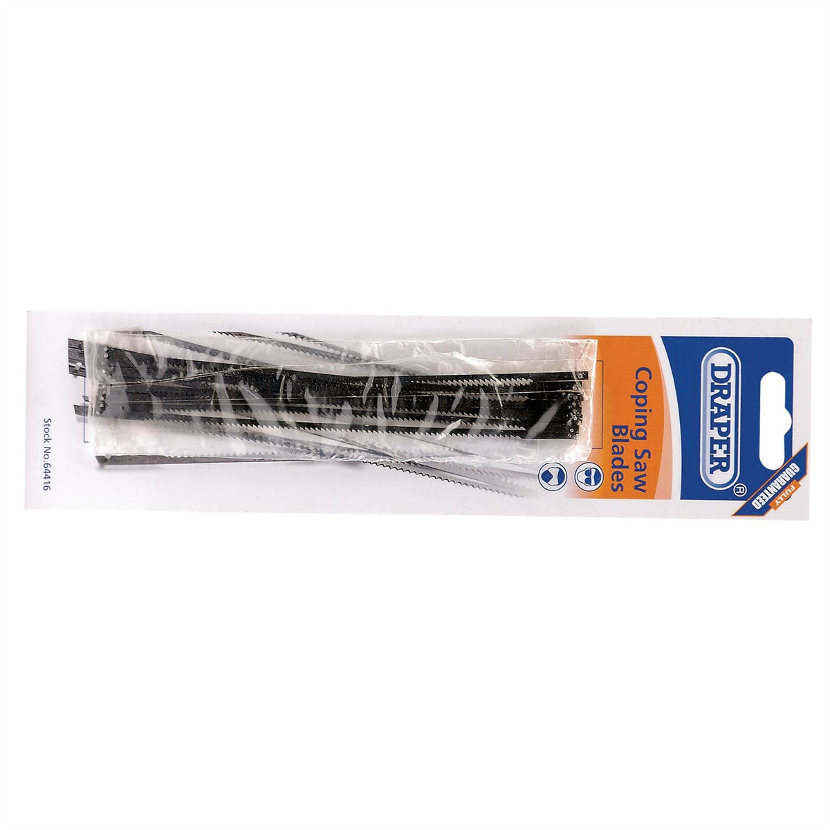 Draper Coping Saw Blades for 64408 and 18052 Coping Saws 15tpi (Pack of 10) 64416 White Rose Tools