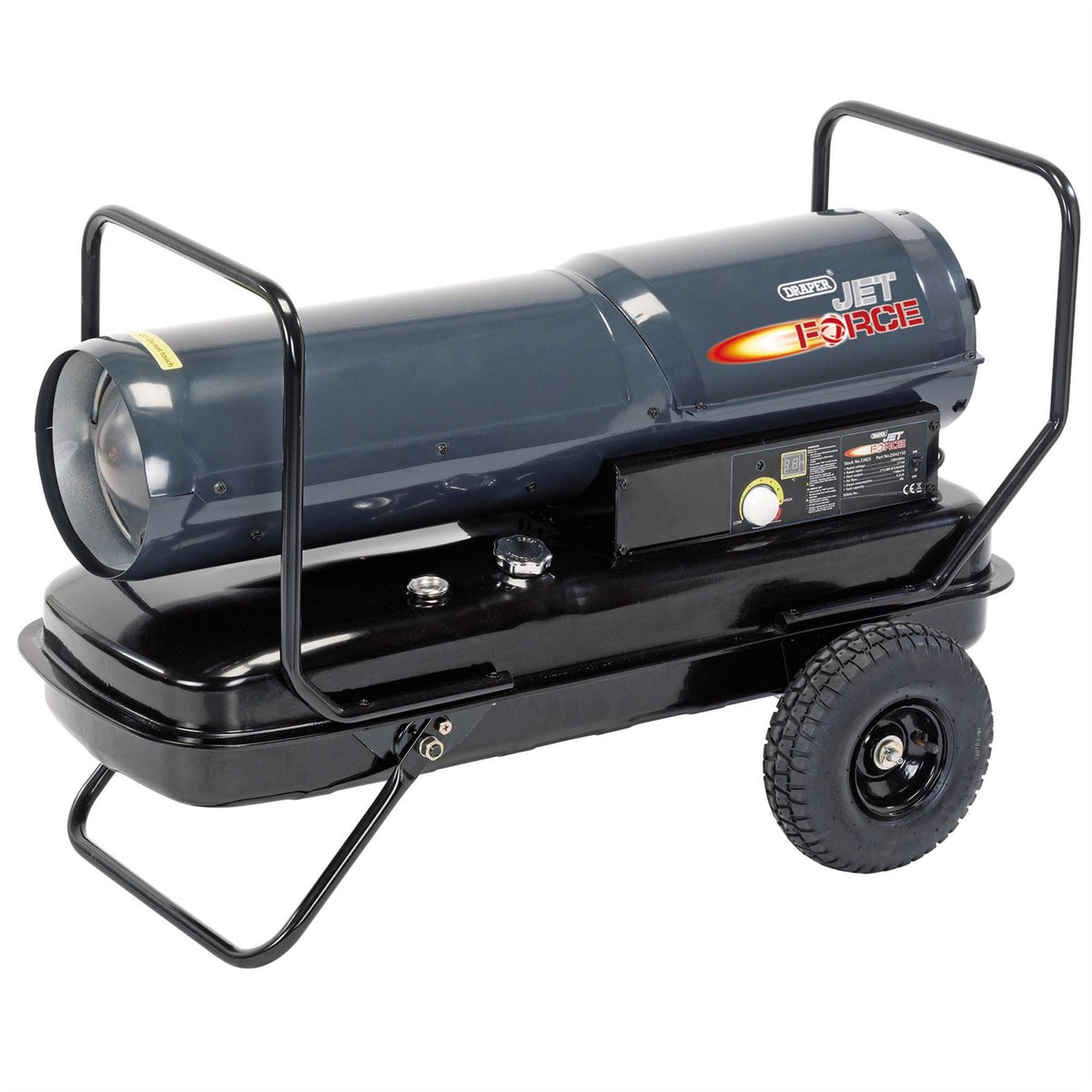 Draper Jet Force Diesel Kerosene and Paraffin Space Heater 215000 BTU/62kW 53925 White Rose Tools