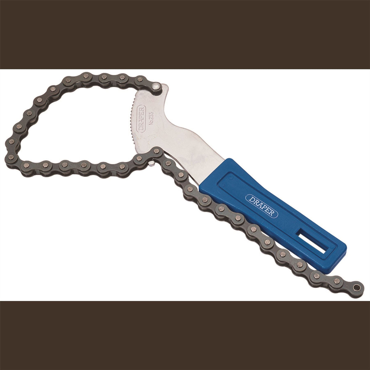 Draper Chain Oil Filter Wrench 100mm 77584 White Rose Tools