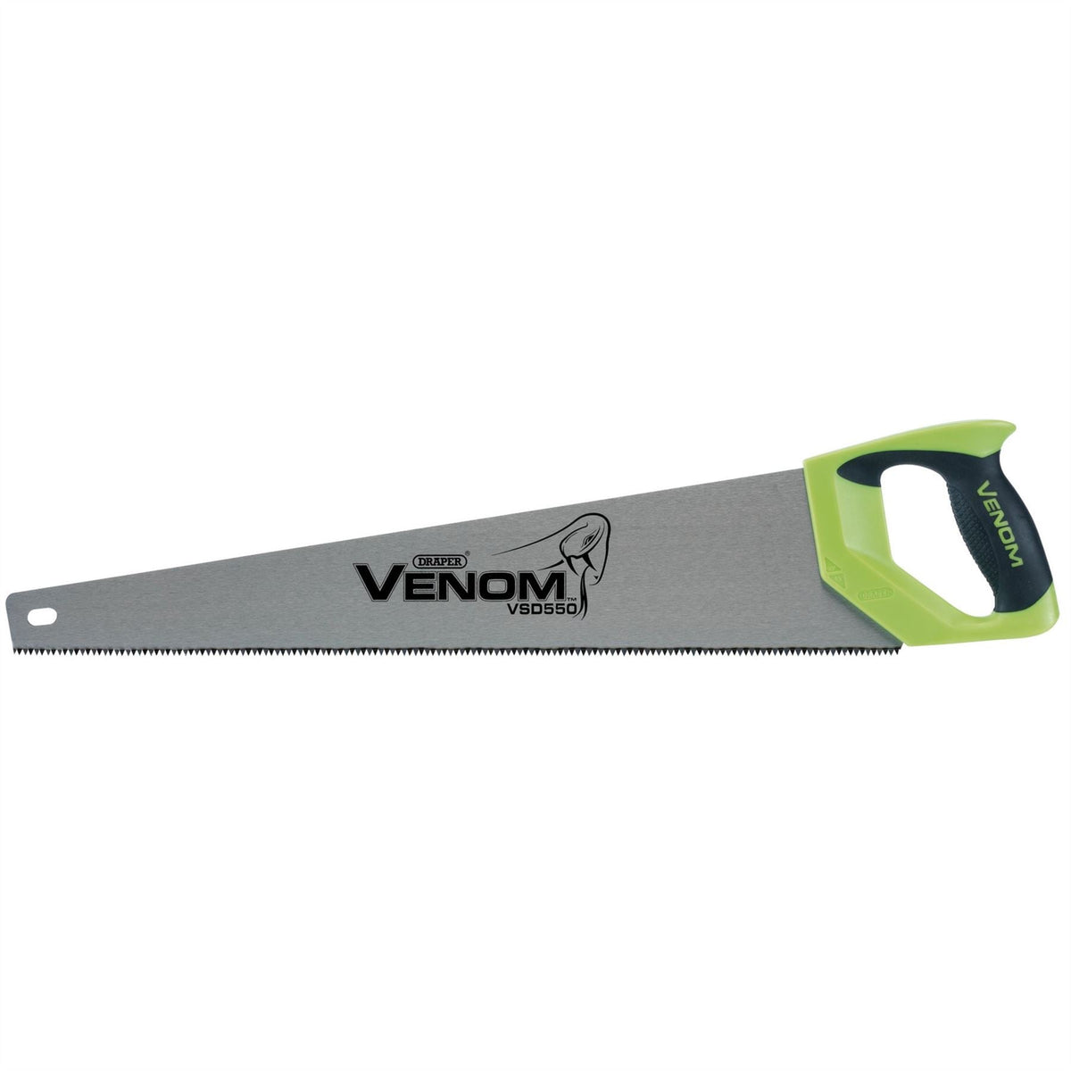 Draper Venom® First Fix Double Ground Handsaw 550mm 7tpi/8ppi 82196 White Rose Tools