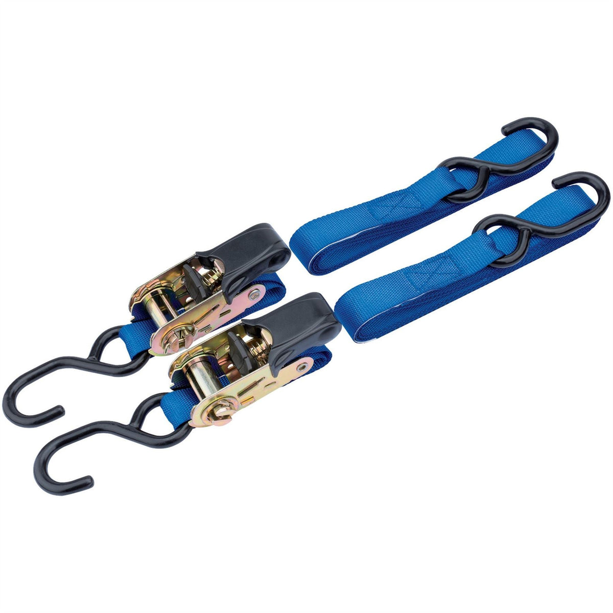 Draper Ratcheting Tie Down Straps 3.5m x 25mm 250kg (2 Piece) 60964 White Rose Tools