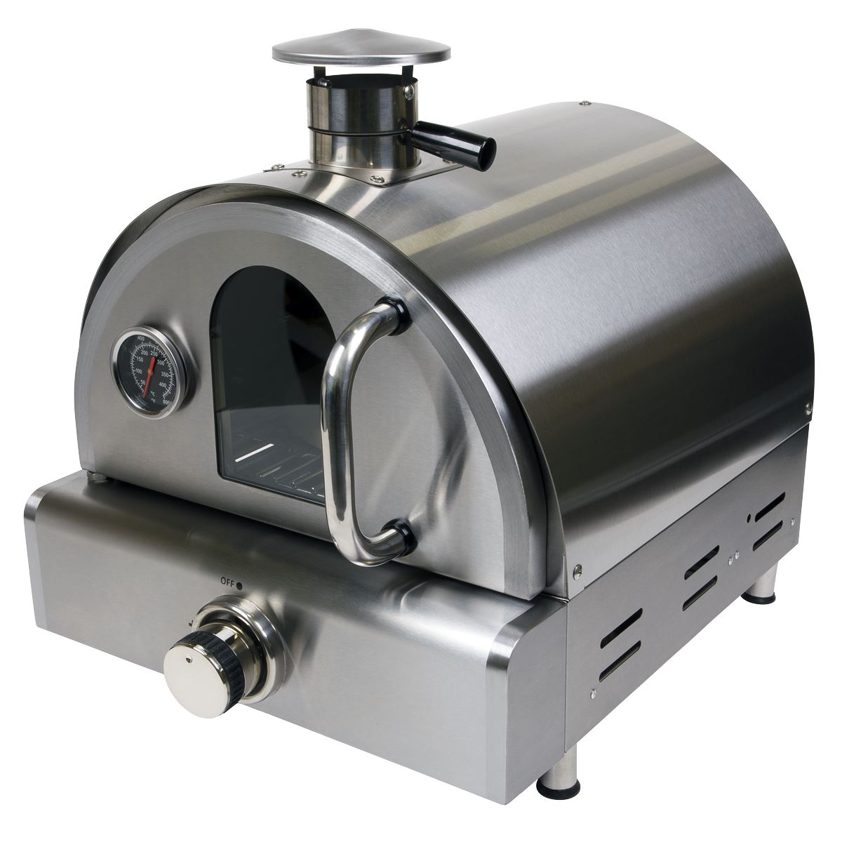 Dellonda Outdoor Table Top Gas Powered Pizza Oven with Temperature Display - DG104