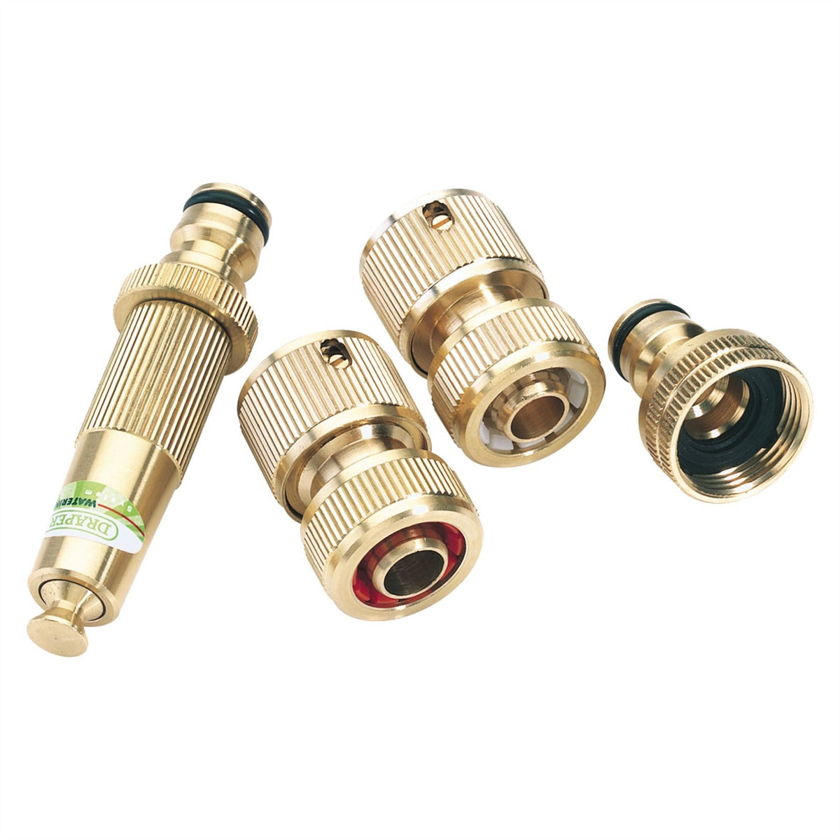 Draper Brass Watering Accessory Set (4 Piece) 36223 White Rose Tools