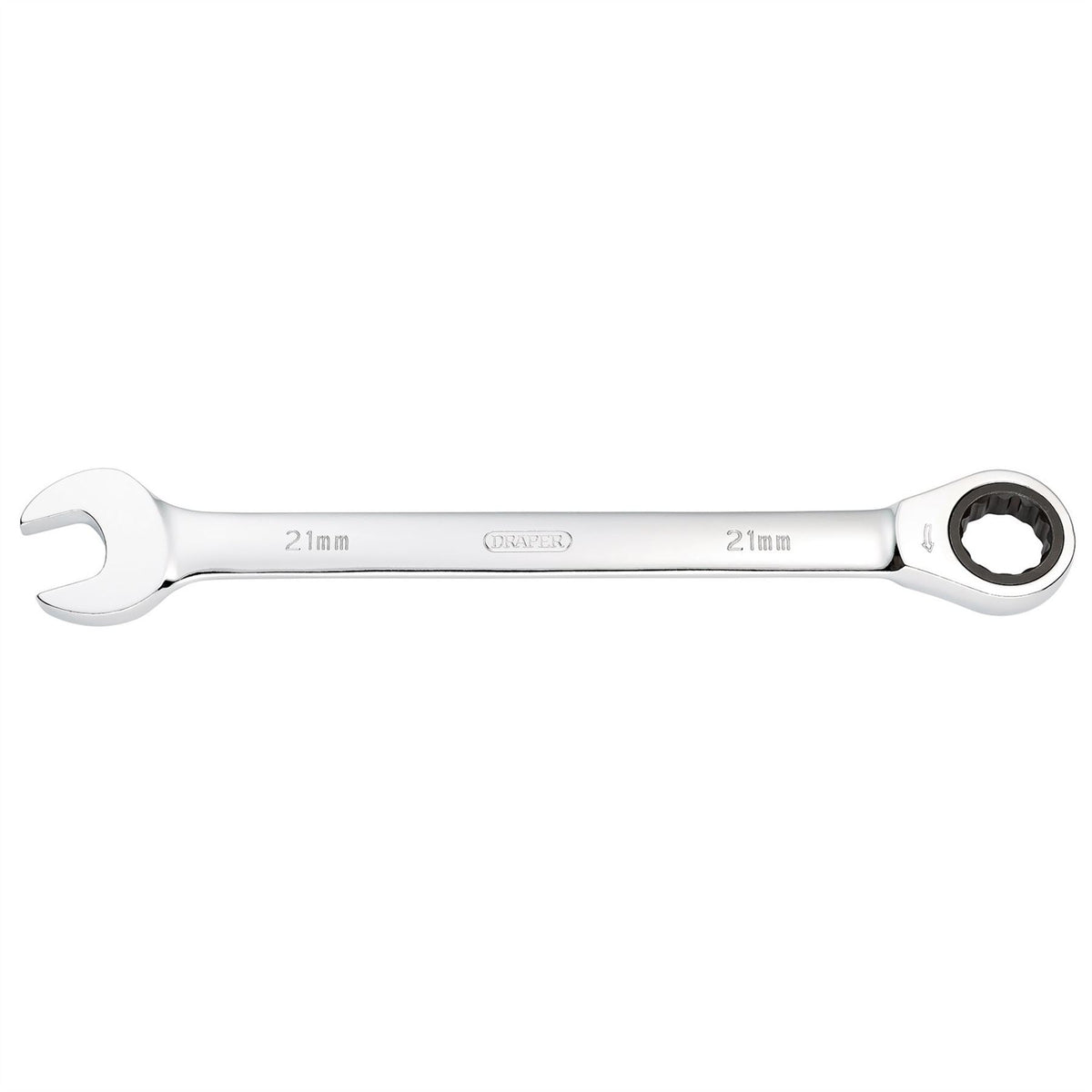 Draper Metric Ratcheting Combination Spanner 21mm 31020 White Rose Tools
