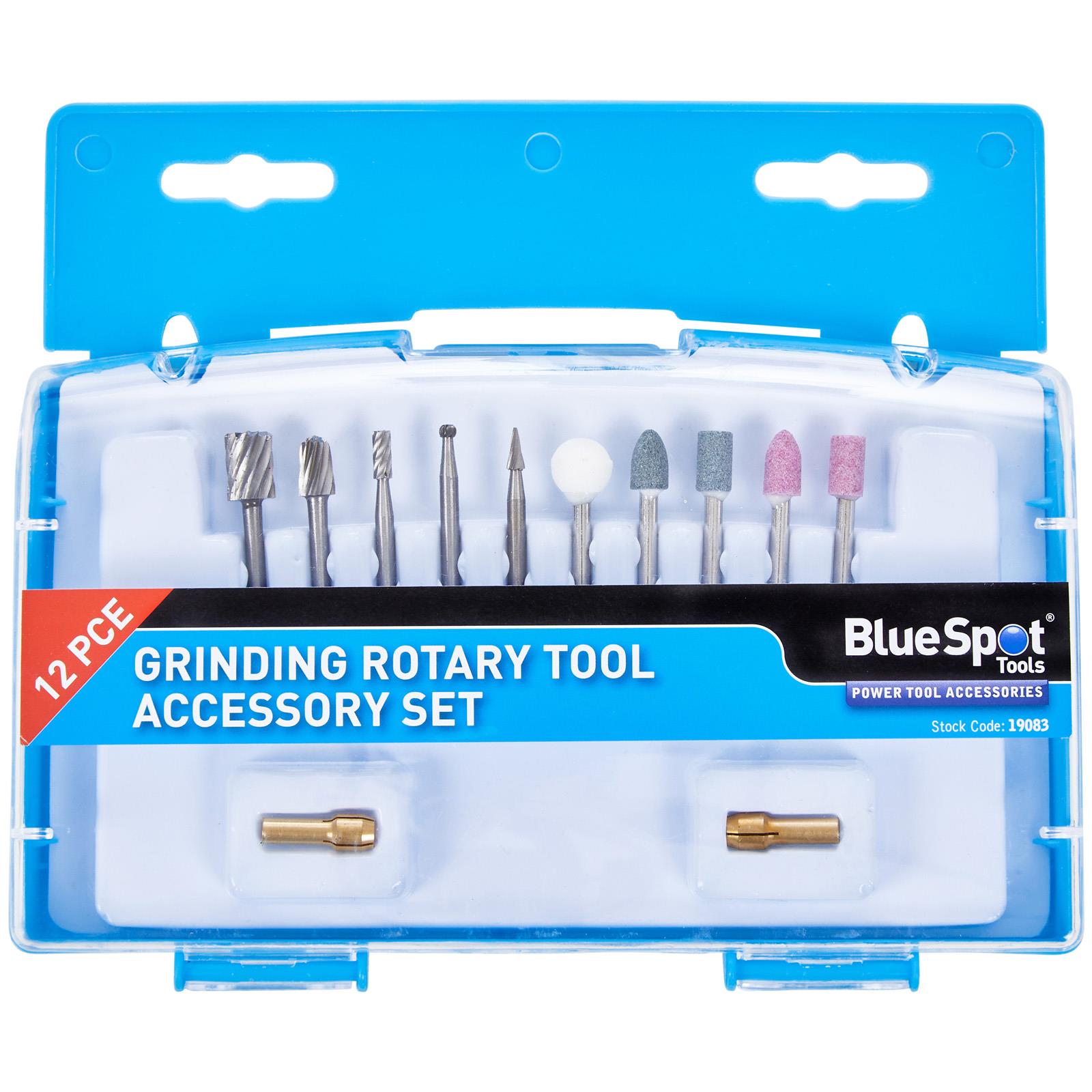 BlueSpot Grinding Rotary Tool Accessory Set 12 Piece