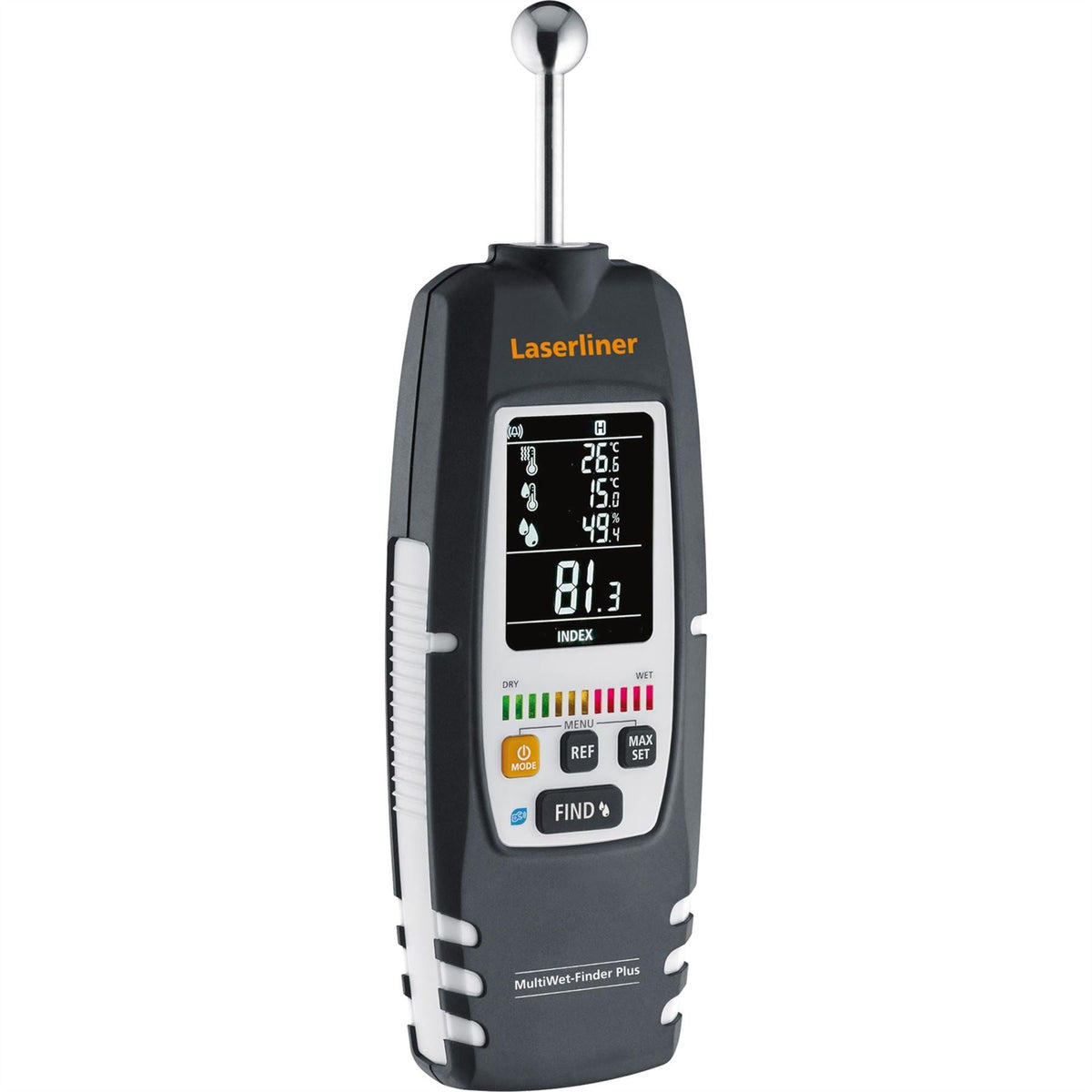 Laserliner 082.091A MultiWet-Finder Plus Material Moisture Measuring Device 31946 White Rose Tools