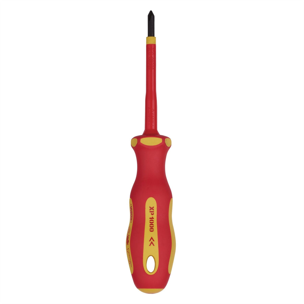 Draper XP1000 VDE Cross Slot Screwdriver No.1 x 80mm 64429 White Rose Tools