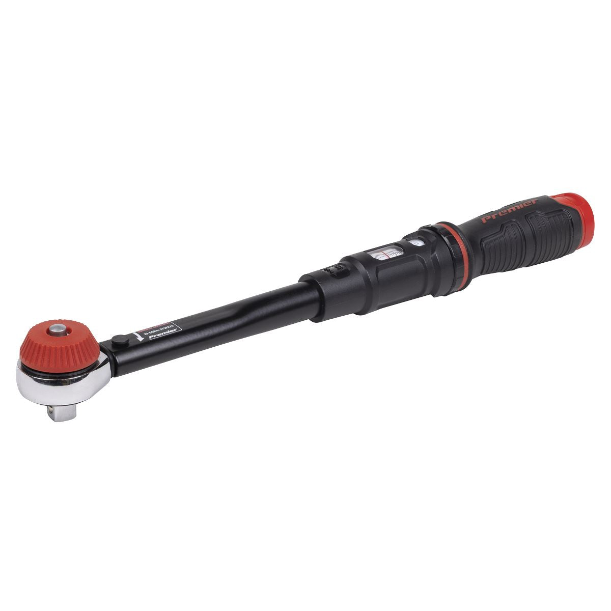 Sealey Premier Black Calibrated Micrometer Torque Wrench with 3/8"Sq Push-Through Drive 10-50Nm White Rose Tools