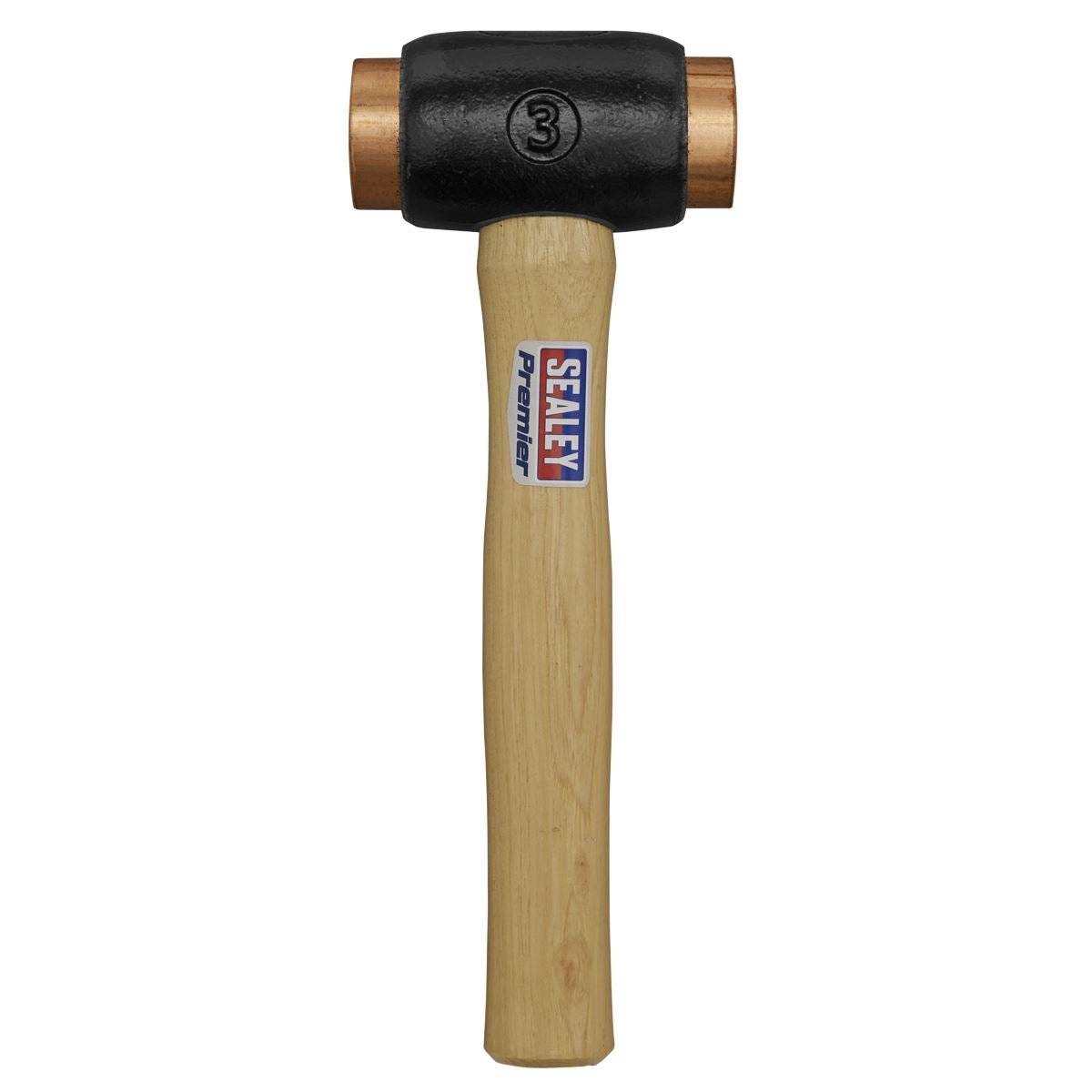 Sealey Premier Copper Faced Hammer 4.3lb Hickory Shaft