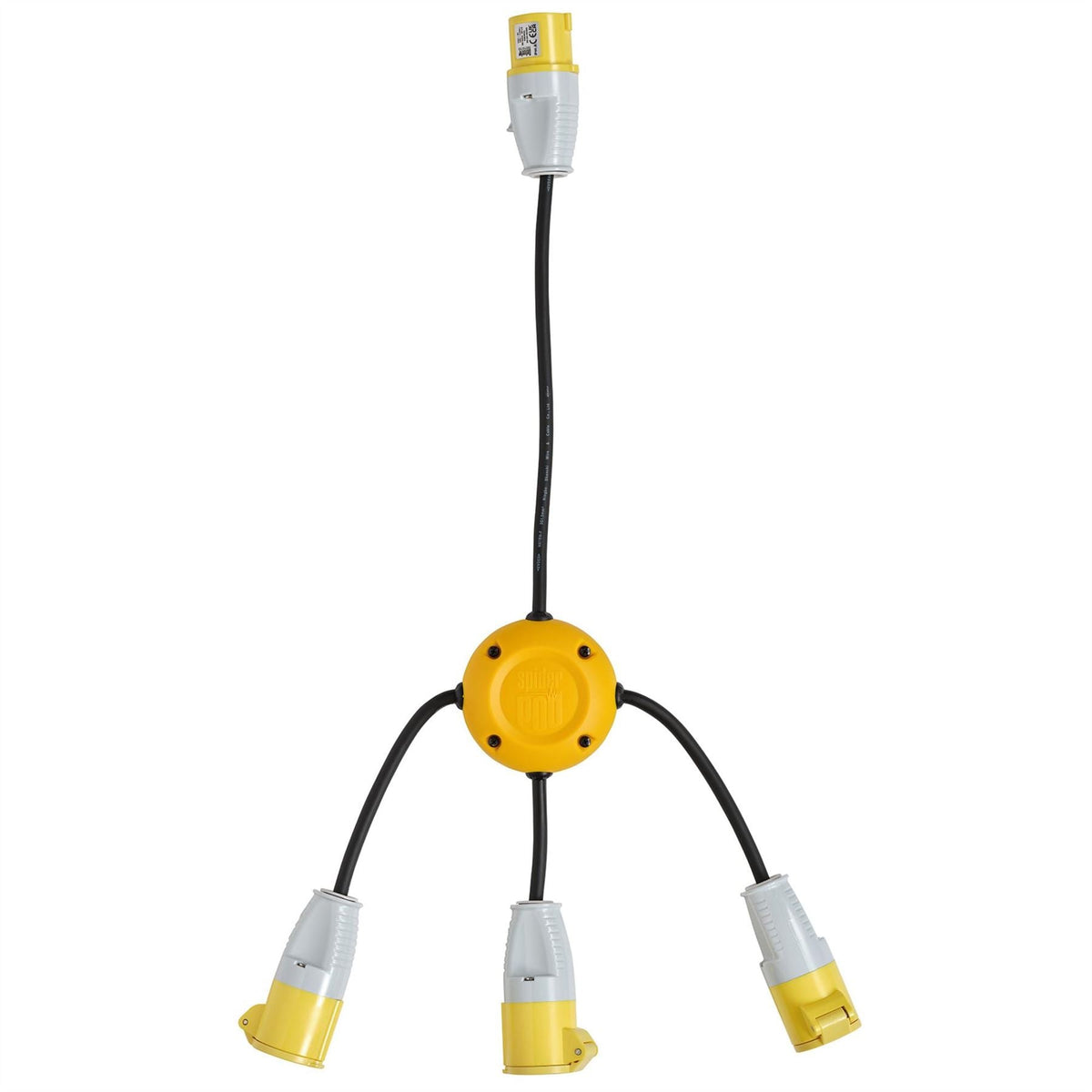 Defender E13220 110V Spider Pod 3 x 16A 35255 White Rose Tools