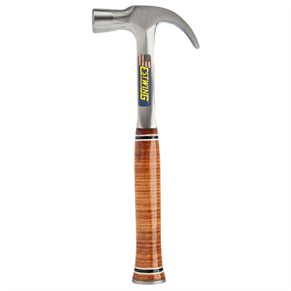 Estwing E24C Curved Claw English Pattern Hammer with Leather Grip 24oz/672g 23522 White Rose Tools