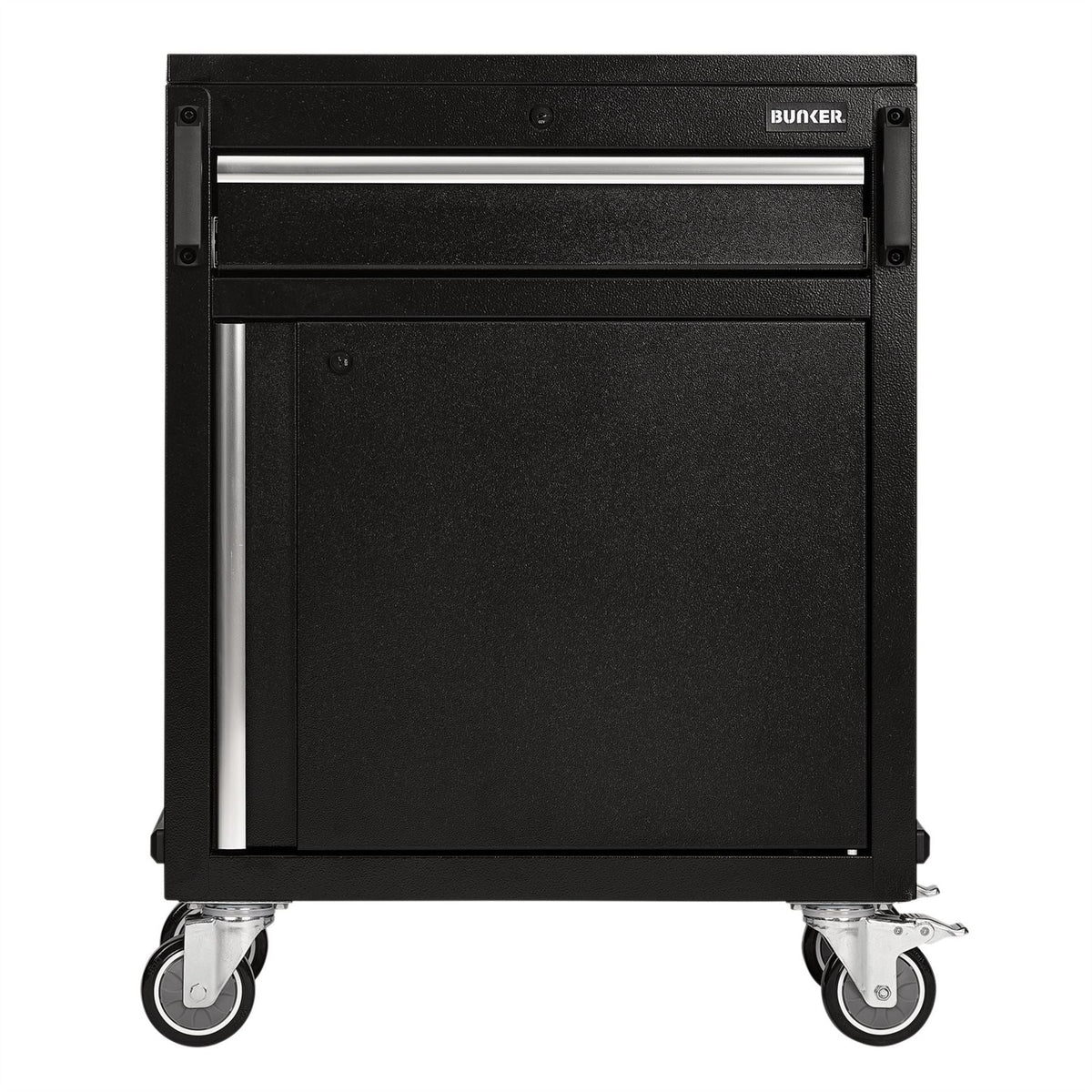 BUNKER Modular Power Tool Mobile Cabinet 1 Drawer 1 Door 646mm 23687 White Rose Tools