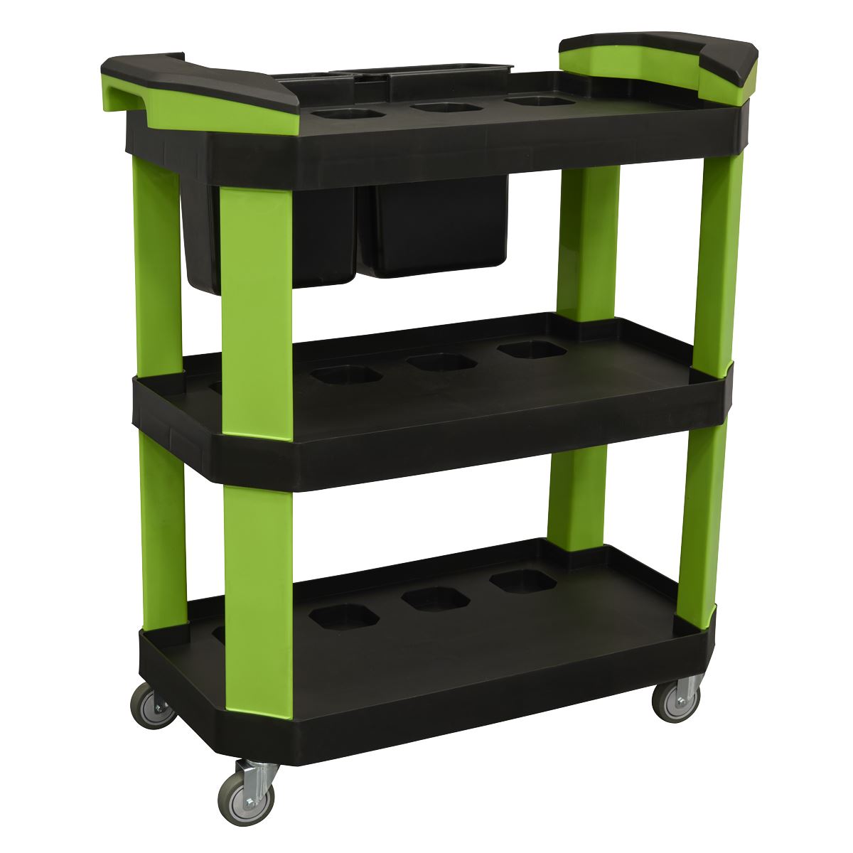 Sealey Workshop Detailing Trolley with Storage 3-level White Rose Tools