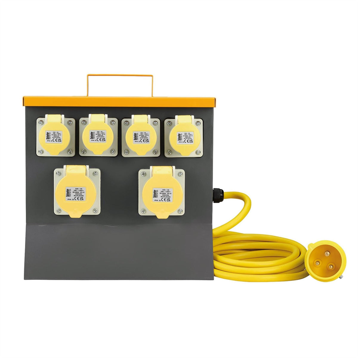 Defender E13125 110V Splitter (MCB) 4 x 16A/ 2 x 32A 36399 White Rose Tools