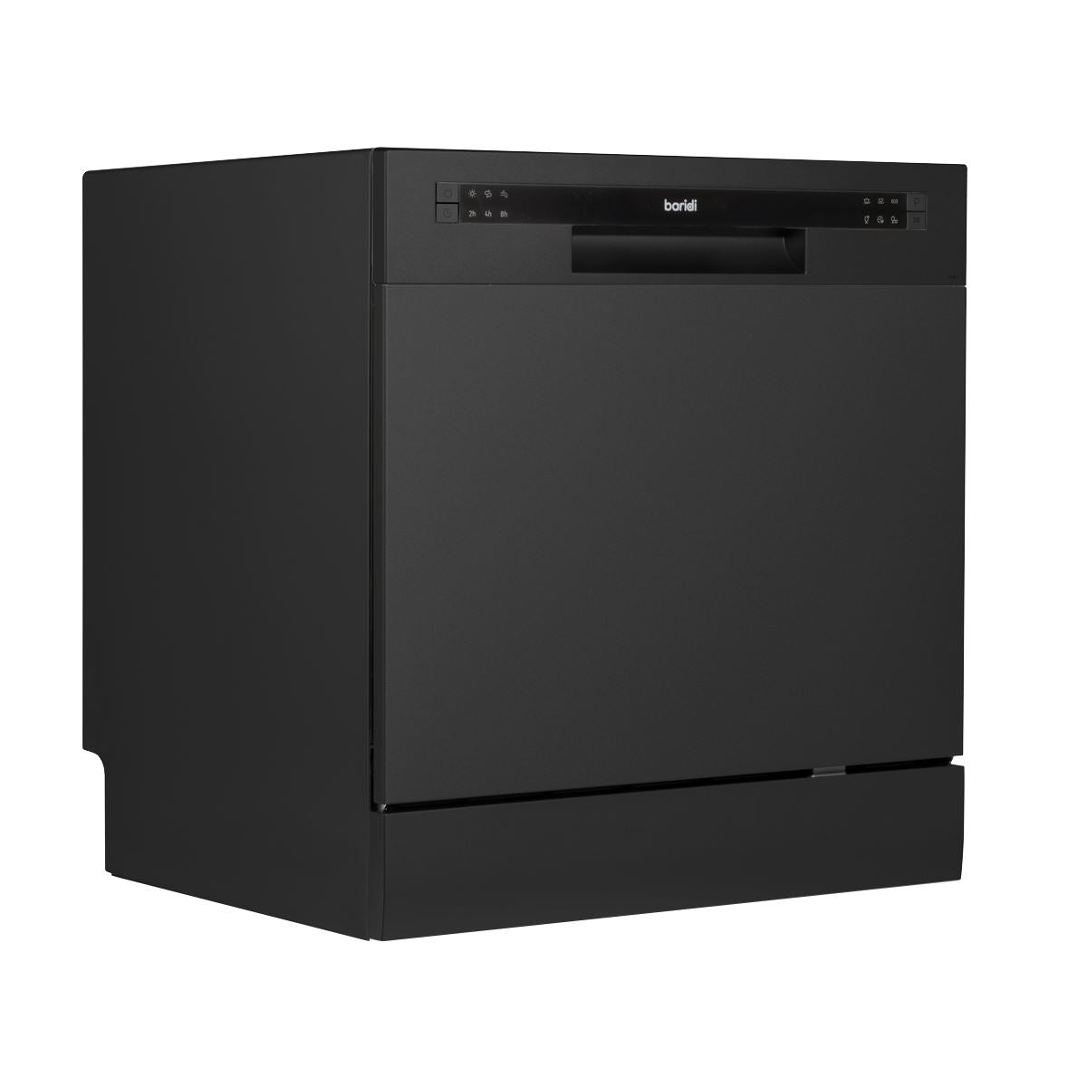 Baridi Compact Tabletop Dishwasher 8 Place Settings, 6 Programmes, Low Noise, 8L Cycle, Start Delay - Black White Rose Tools