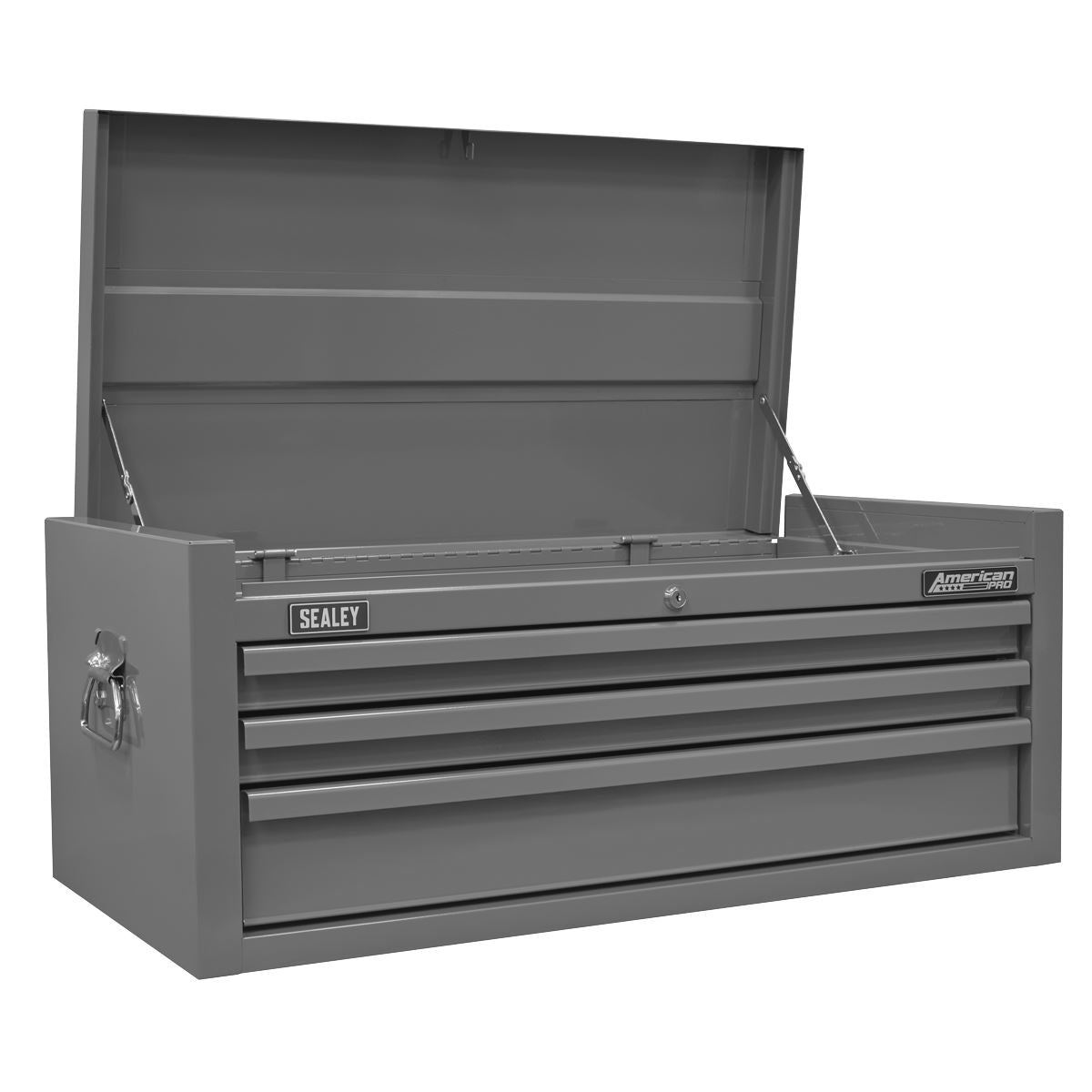 Sealey American PRO® Topchest 3 drawer - Grey White Rose Tools