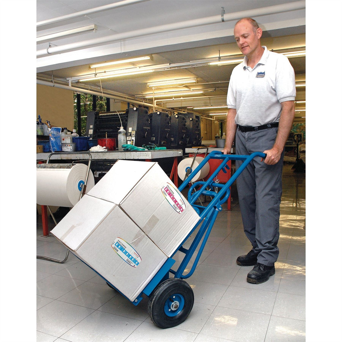 Draper 3 in 1 Heavy Duty Sack Truck 300kg 85673 White Rose Tools