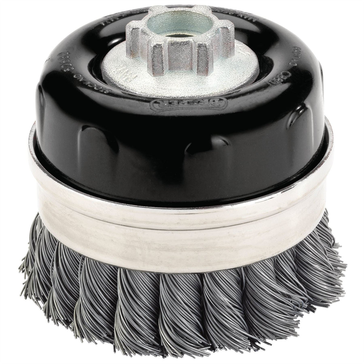 Draper Expert Steel Twist Knot Wire Cup Brush 80mm M14 52632 White Rose Tools
