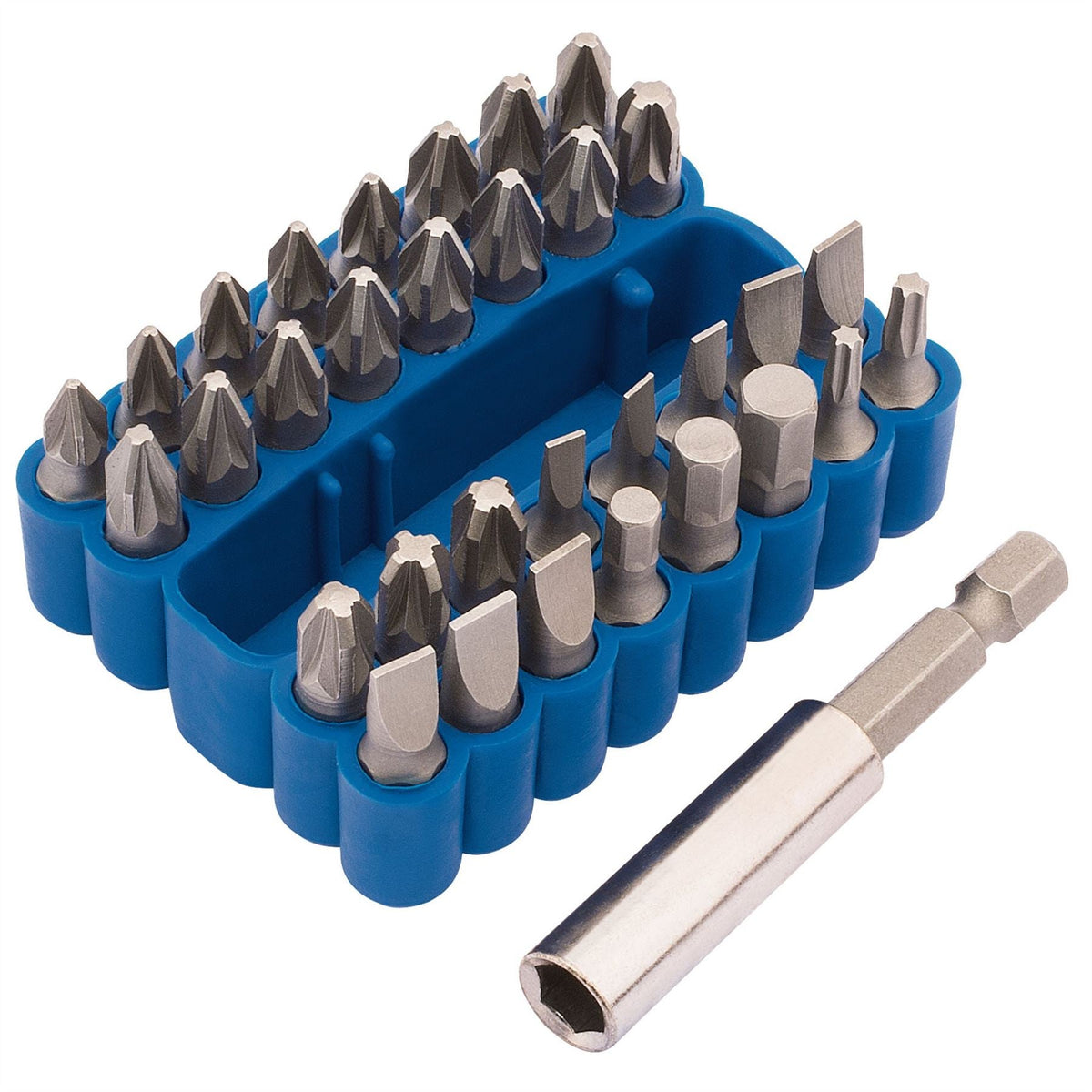 Draper Screwdriver and Magnetic Bit Holder Set (33 Piece) 82386 White Rose Tools