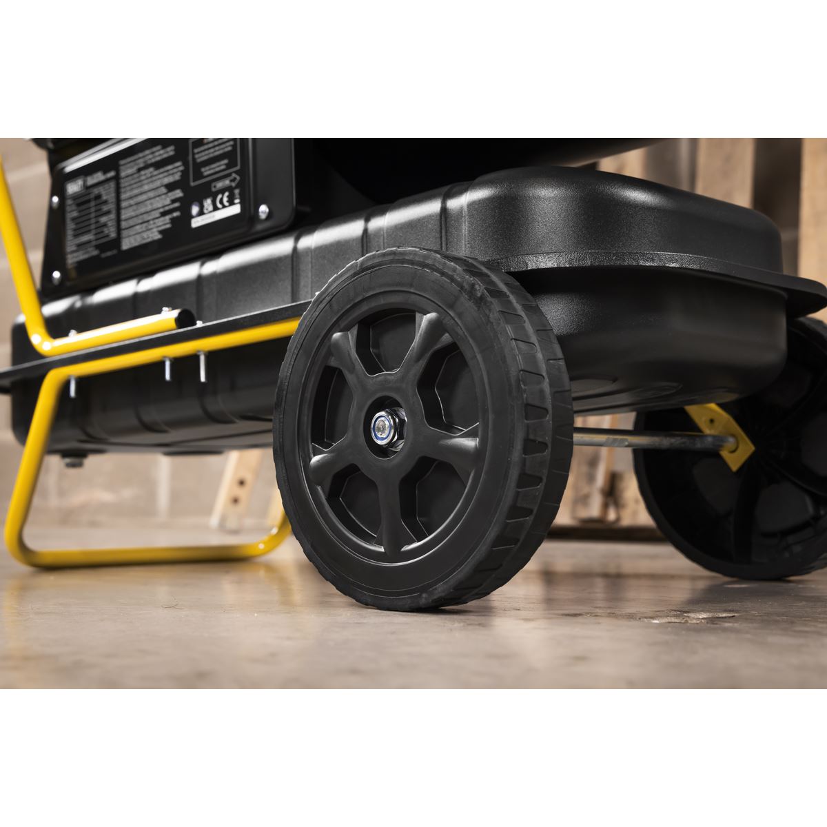 Sealey Dual Voltage Kerosene/Diesel Space Warmer® Heater with Wheels 50,000Btu/hr