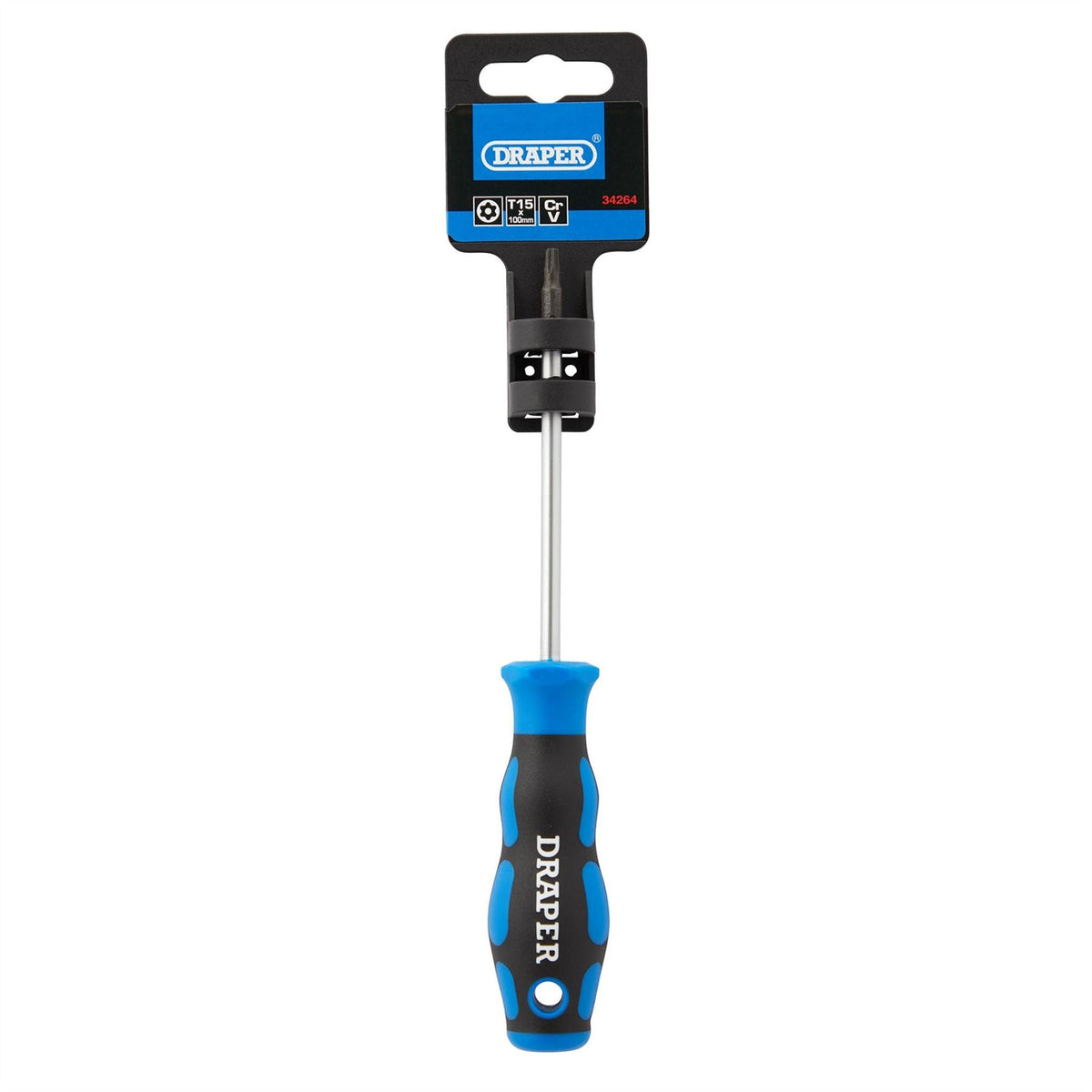 Draper TX-STAR® Soft Grip Security Screwdriver T15 34264 White Rose Tools
