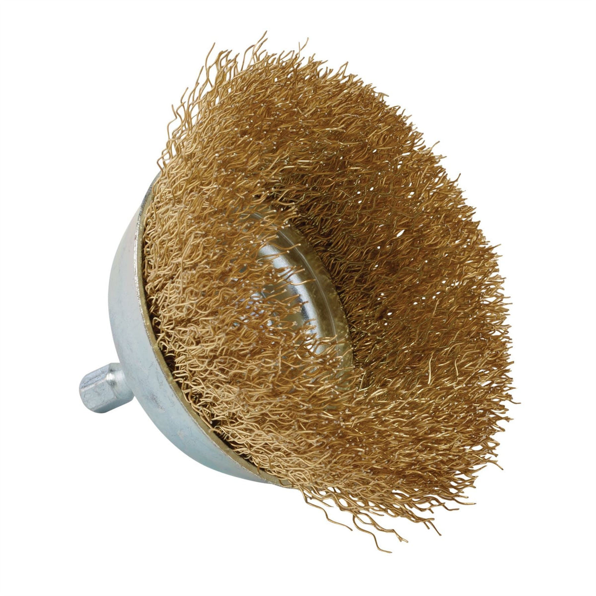 Draper Brassed Steel Crimped Wire Cup Brush 75mm 41433 White Rose Tools